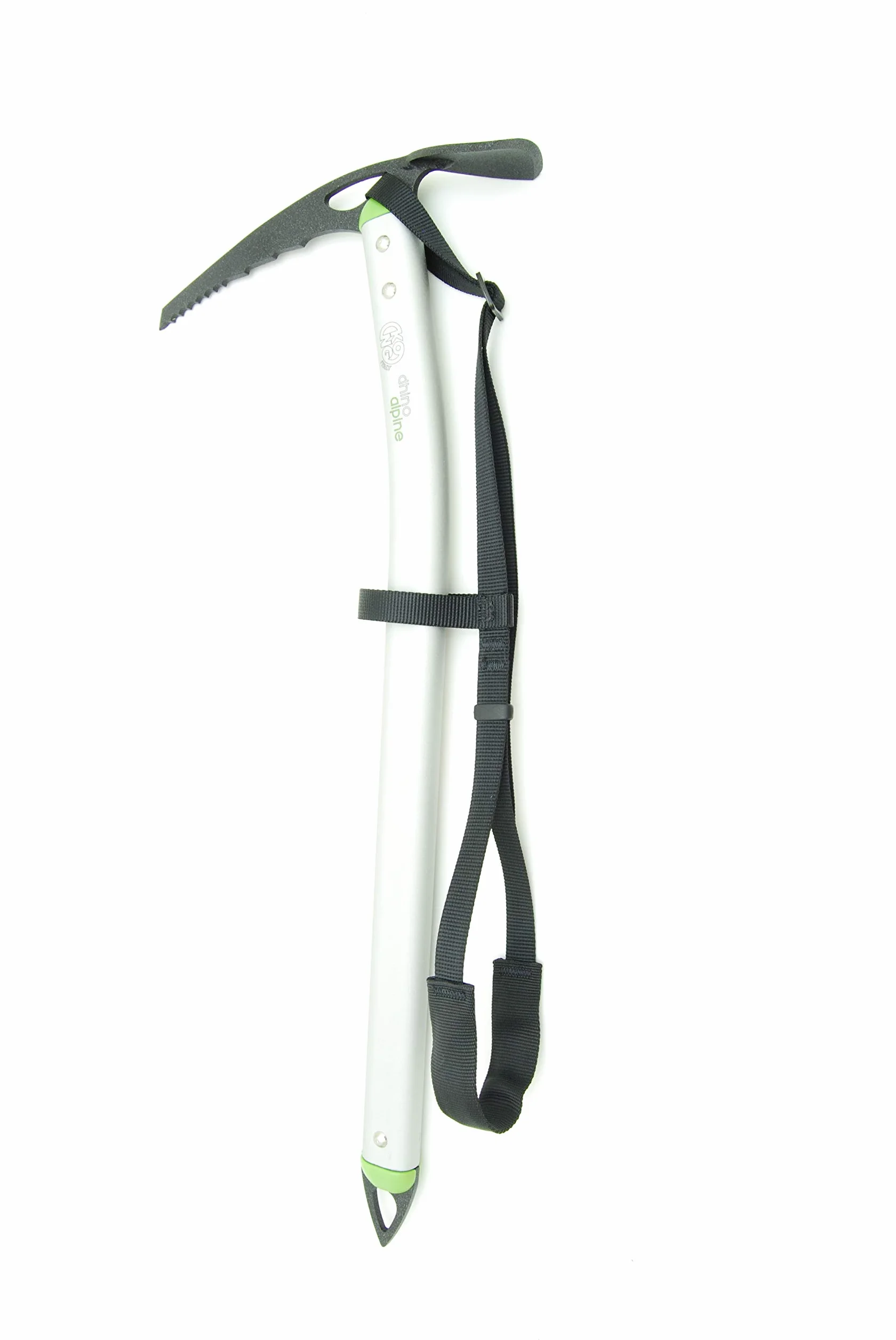 Kong. Dhino Alpine. Piccozza Alpinismo Tecnico. Corpo Curvo in Alluminio. Becca e Puntale in Acciaio. CE EN 13089/1. Made in Italy.