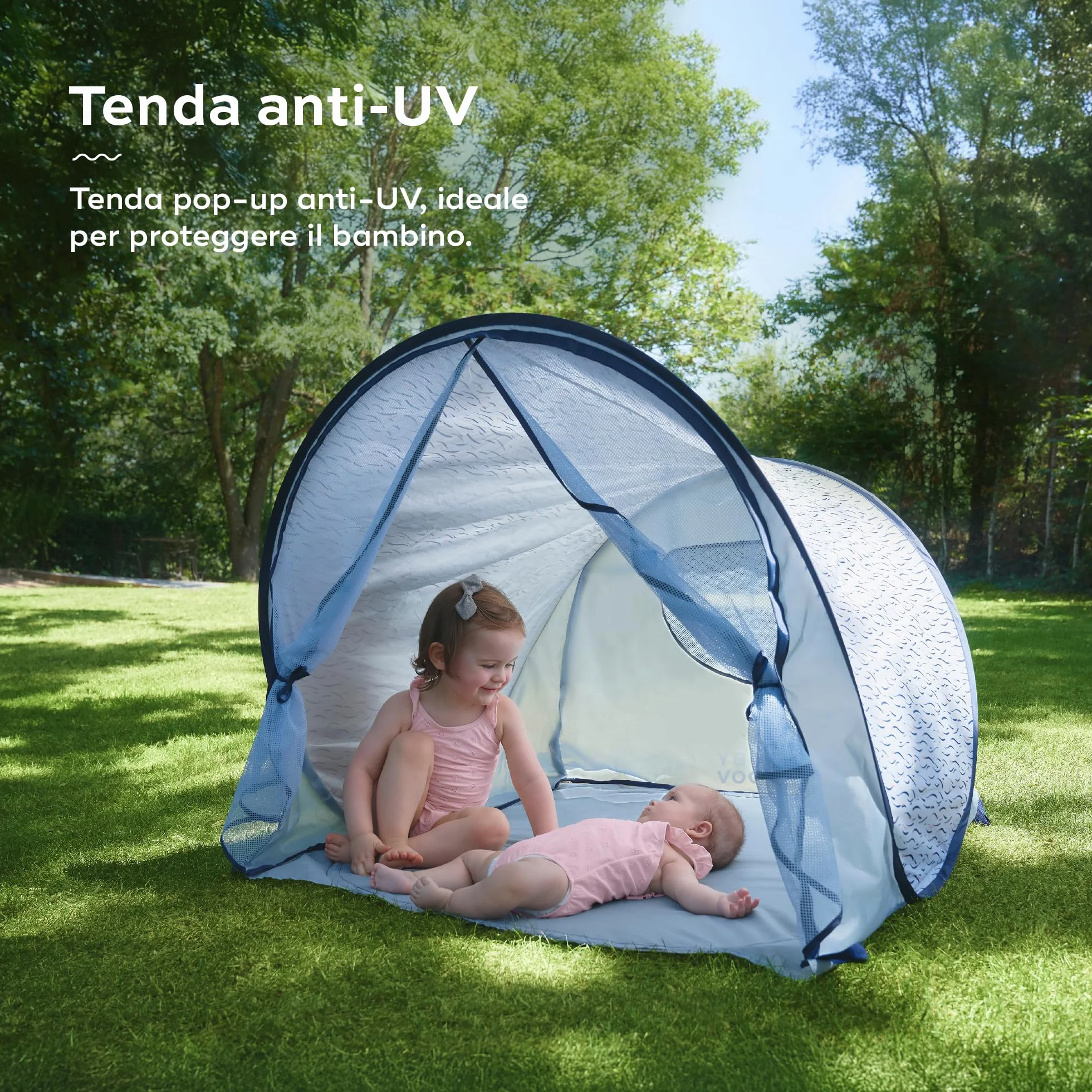 Babymoov Tenda anti-UV elevata protezione 50+ Blue Waves