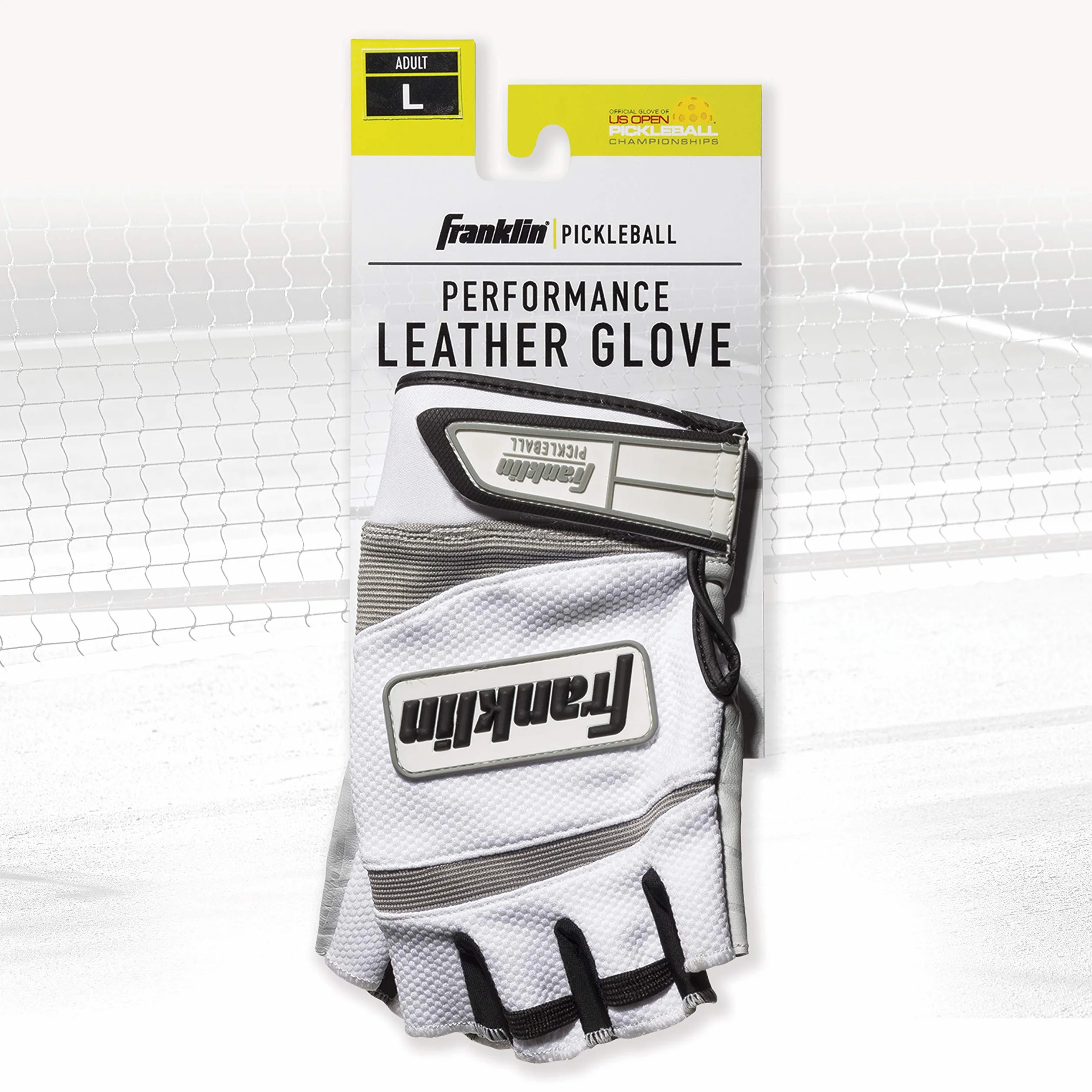 Franklin Sports Pickleball Guanti per adulti, per uomo e donna, mano destra e sinistra, colore bianco