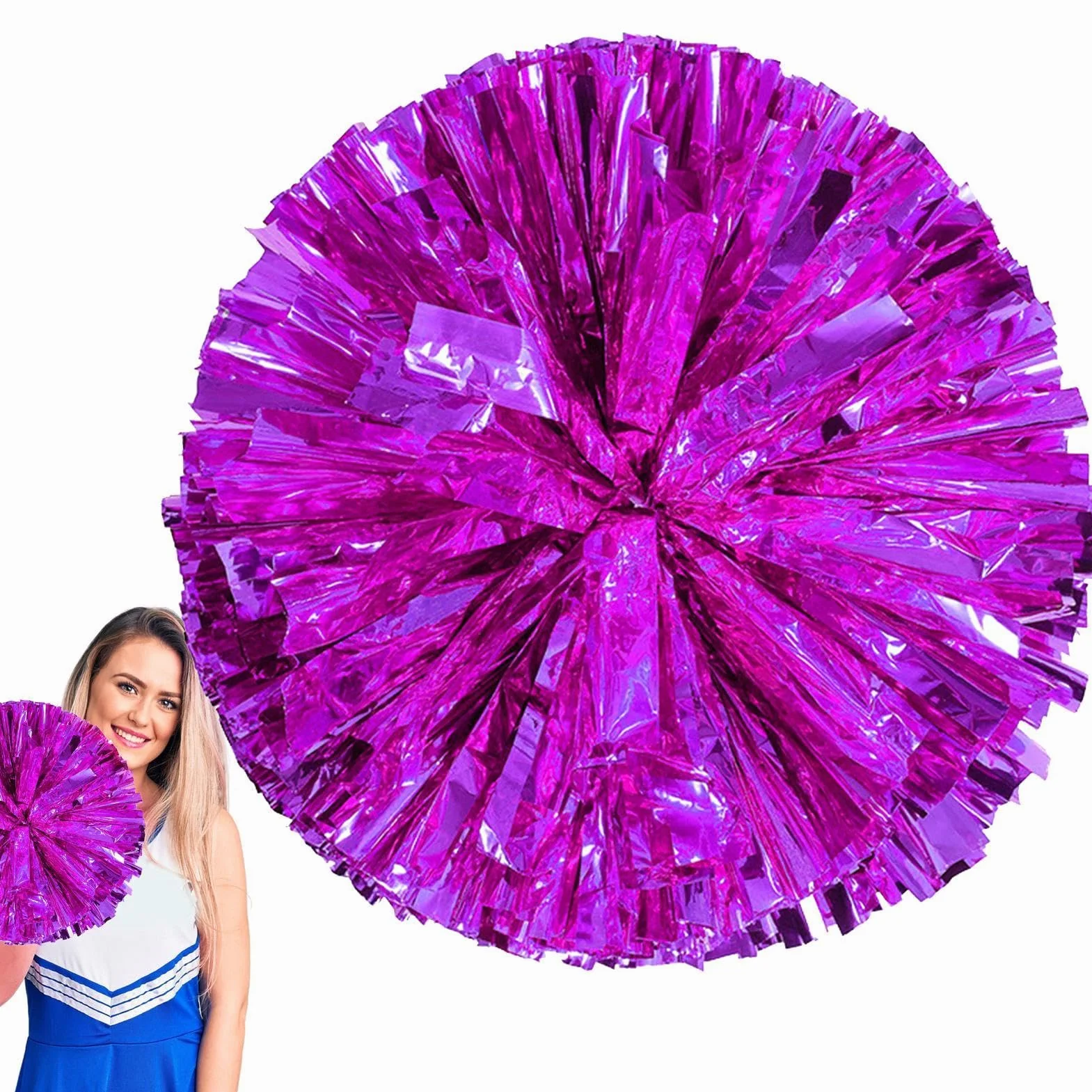 Wusideday Cheerleader Poms 30 cm 11.8 pollici per bambini adulti