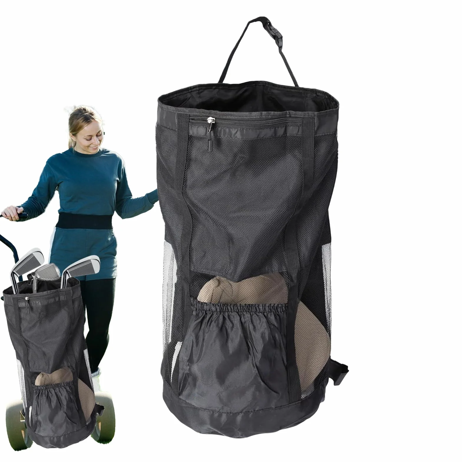 Borsa Portaoggetti Da Golf All'aperto - Custodia Push-pull Per Carrello Organizzatore Sportivo