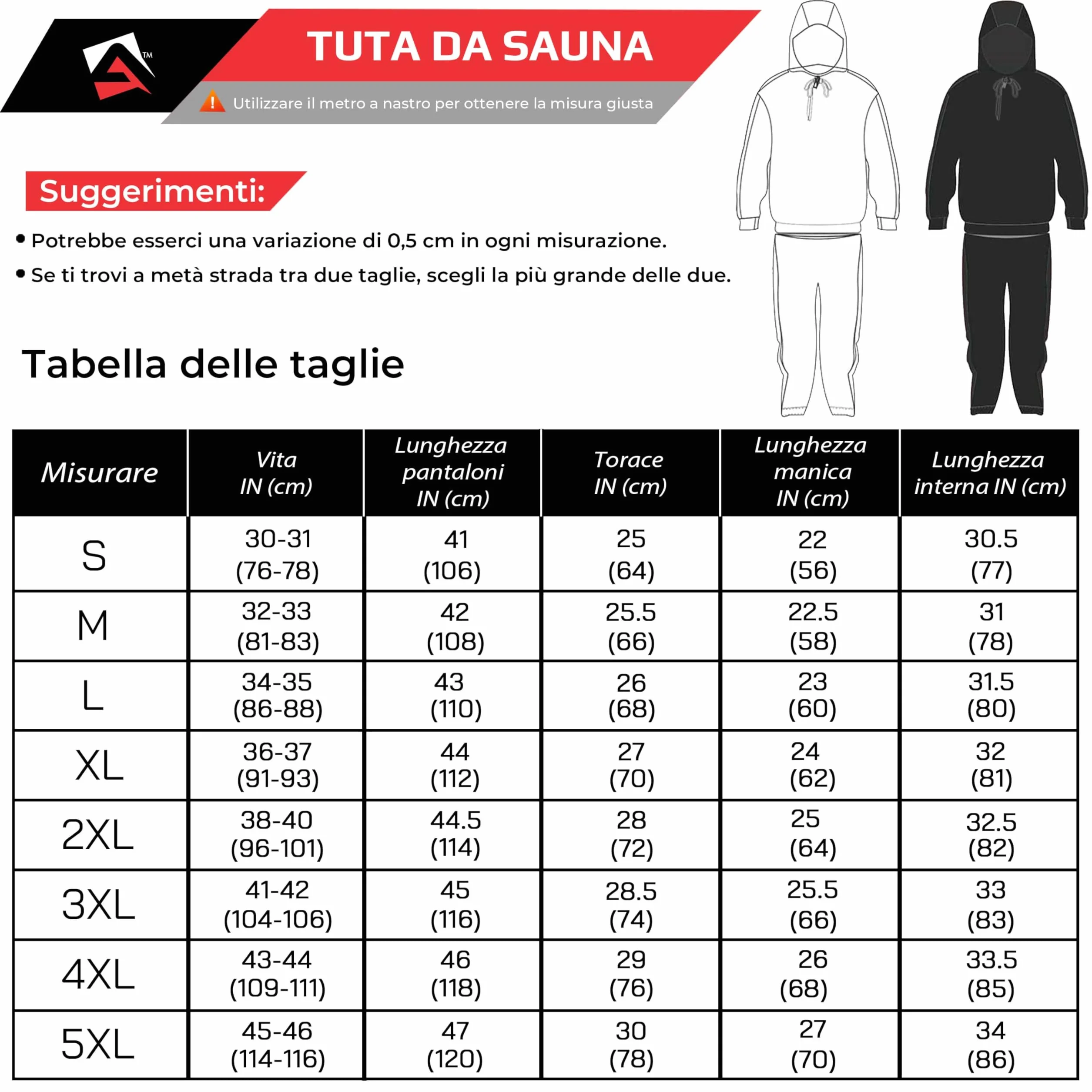 AQF Tuta da sudorazione per dimagrimento, boxe, palestra