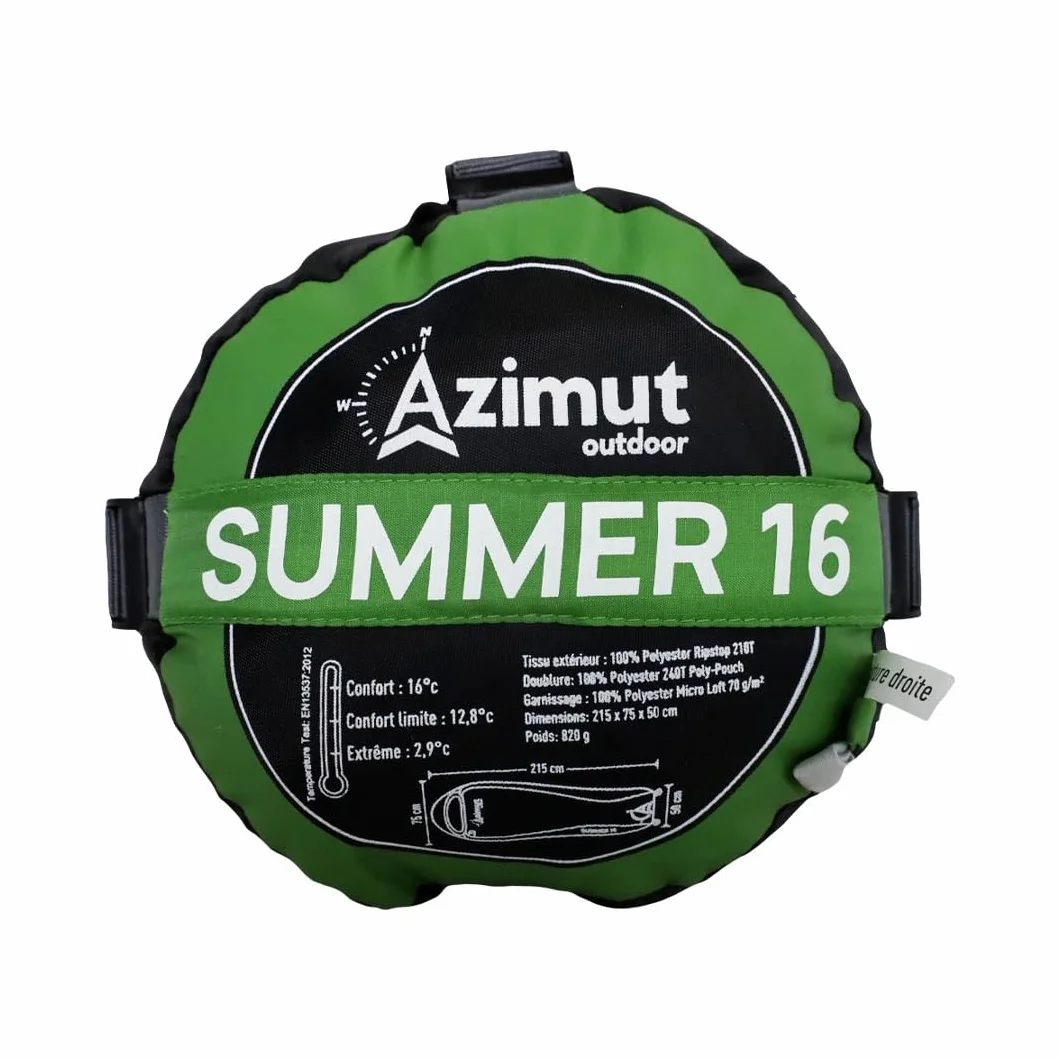 Azimut Sacco a pelo adulti estivo 16°C 100% poliestere escursionismo campeggio