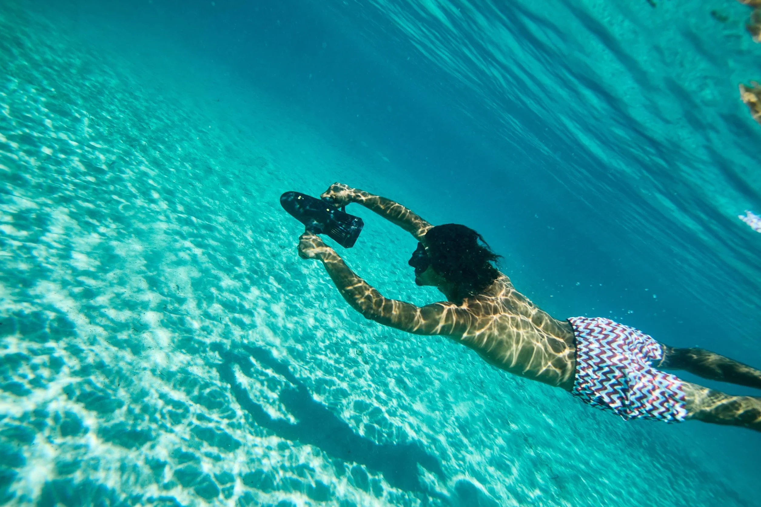 Nilox Waterscooter Elettrico per Sup e Immersioni 5 m Profondità 60 min 2 Velocità 5 km/h Nero