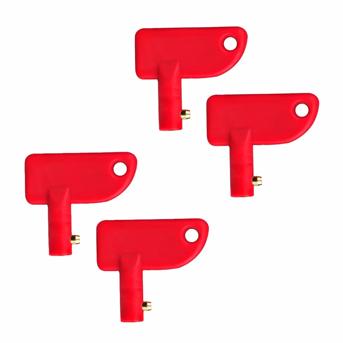 CGEAMDY 4 Pezzi Chiave Interruttore Batteria Autos, Universale Chiave Stacca Batteria per Autos, Multifunzionale Interruttore Isolatore Batteria Auto, per Auto Barca Modificata, Accessori per Auto