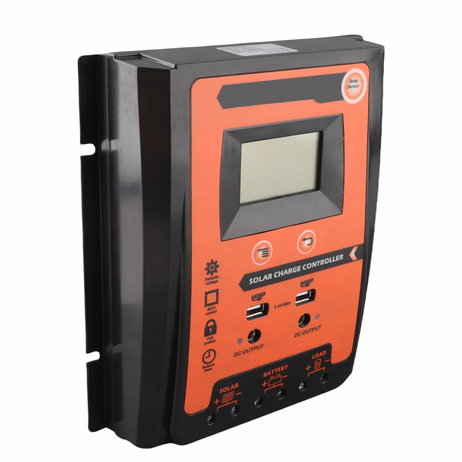 Pannello Solare Controller LCD Doppio Regolatore di Carica USB 70A 12V 24V con Protezione Multipla per Barca Off Grid Utenti Che Caricano la Batteria