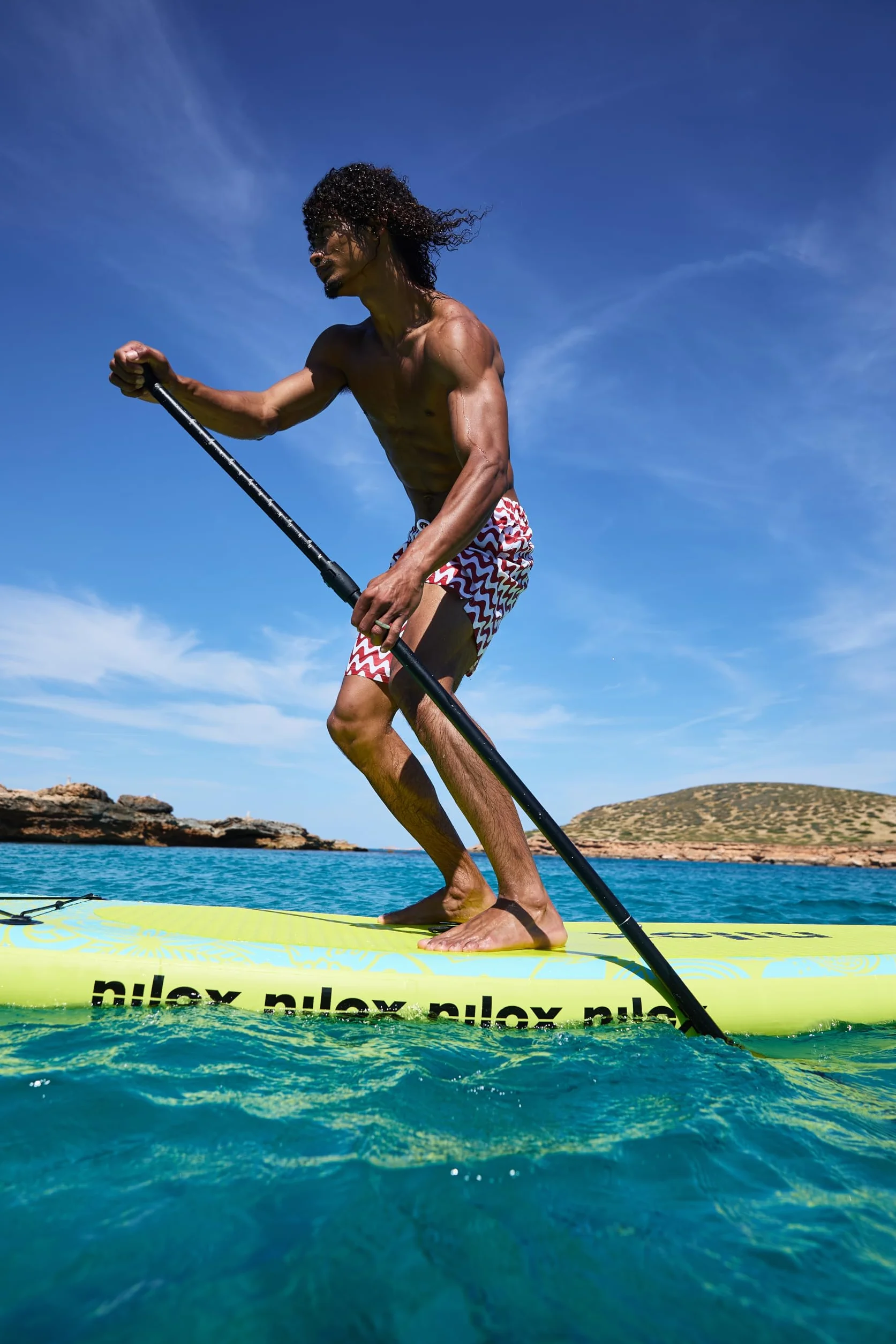 Nilox Stand Up Paddle Board 335x84x15 cm PVC Inflatable with Backpack Pump Paddle Leash 3 Fins
