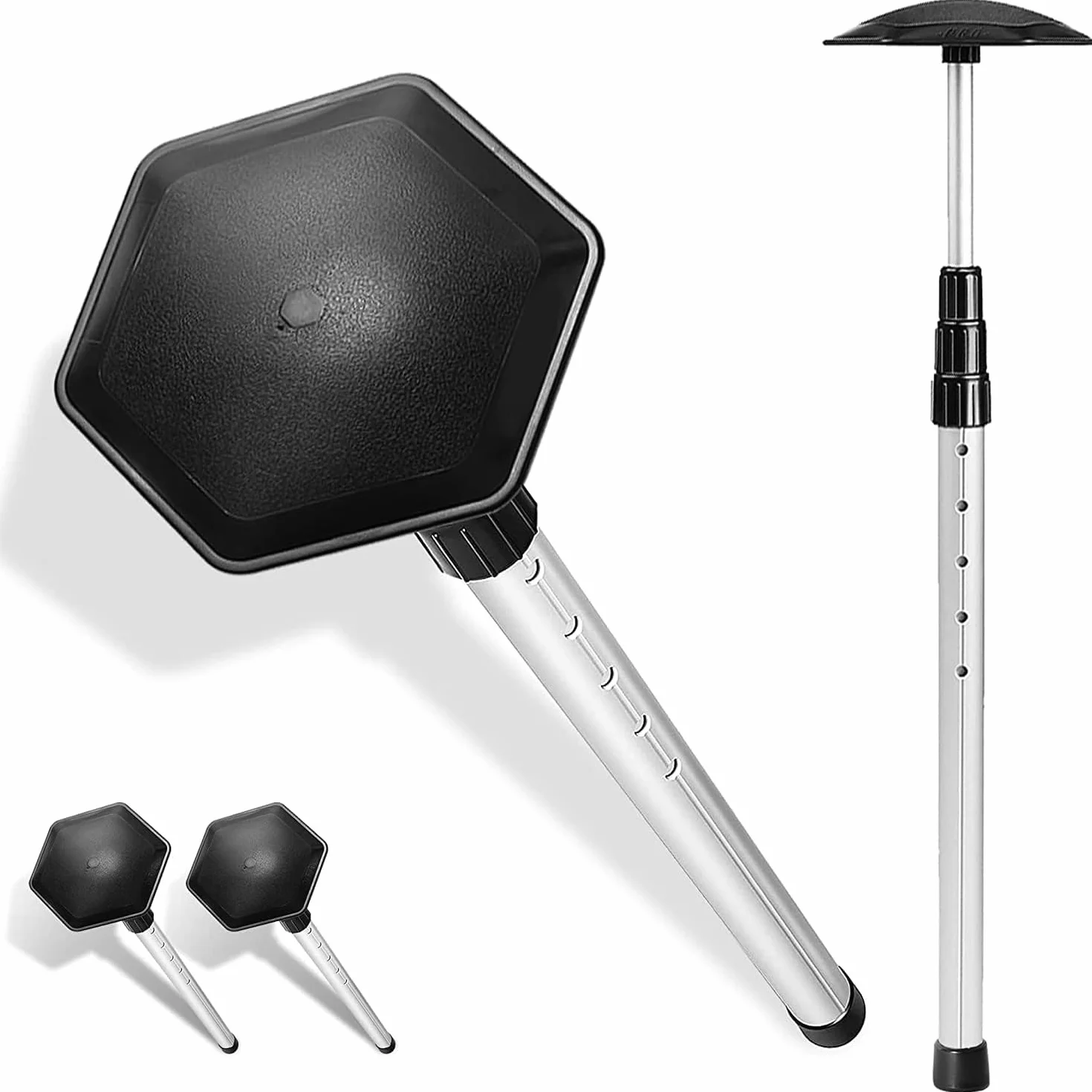 OUUTMEE Palo da viaggio in alluminio per golf esagonale resistente agli urti copertura flessibile