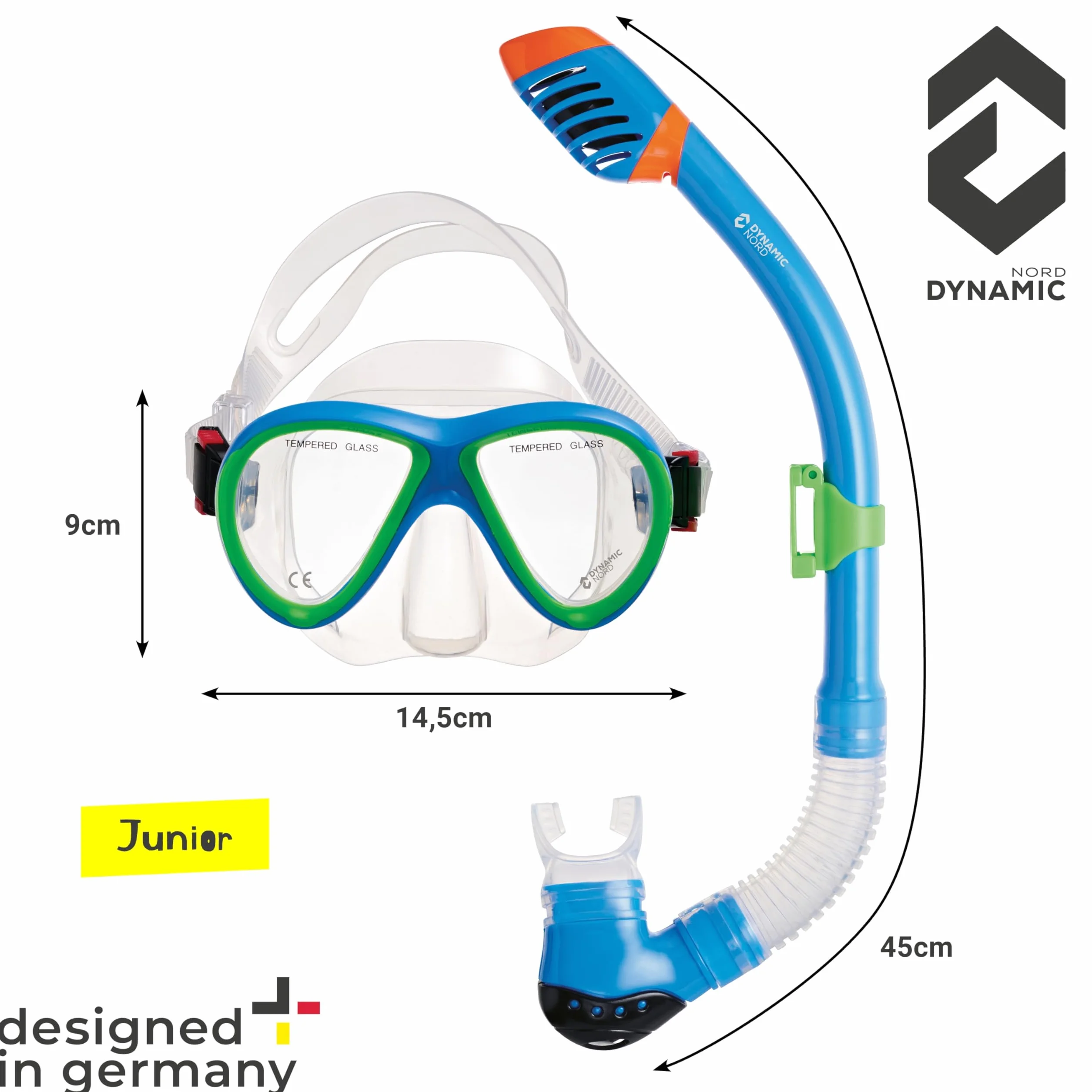 La Gomera Pro Jr. Set da Snorkeling per Bambini – Boccaglio Asciutto Silicone Immersione