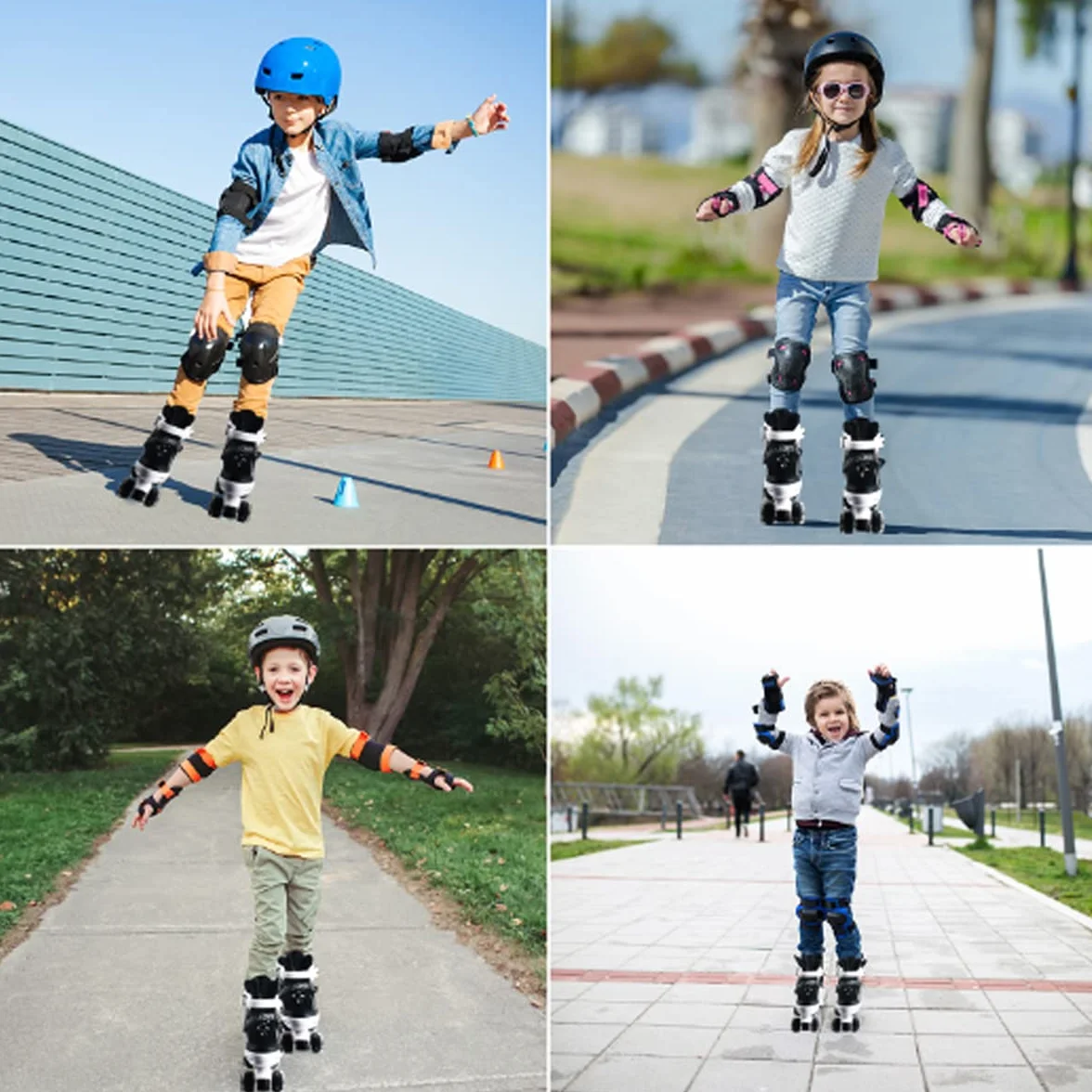Pattini a rotelle per bambino ragazzi Pattini a rotelle regolabili per bambini con ruote illuminate Pattini a rotelle per bambini adatti per uso interno ed esterno