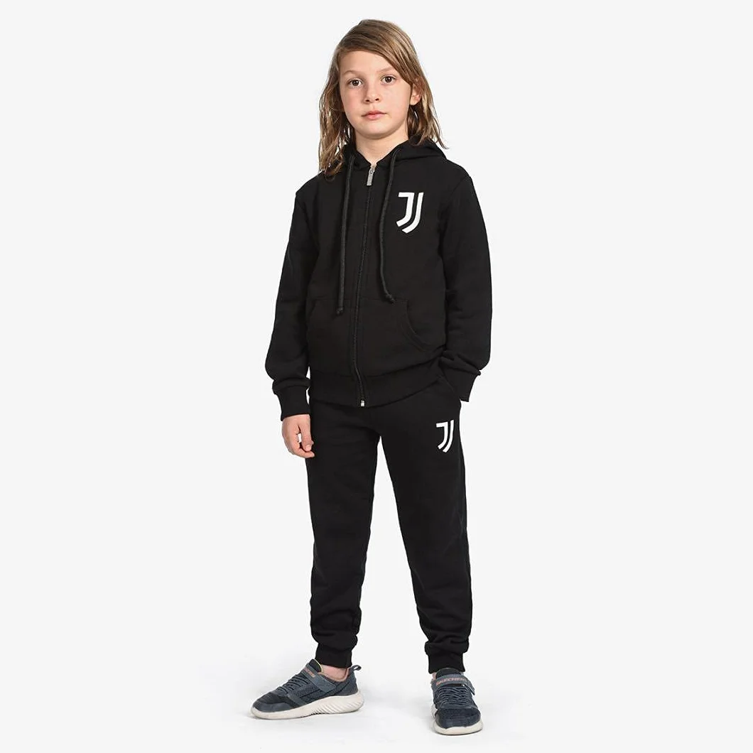 JUVENTUS Felpa Nera Bambino Cappuccio Logo Bianco 4-8 Anni Stagione 2020/21