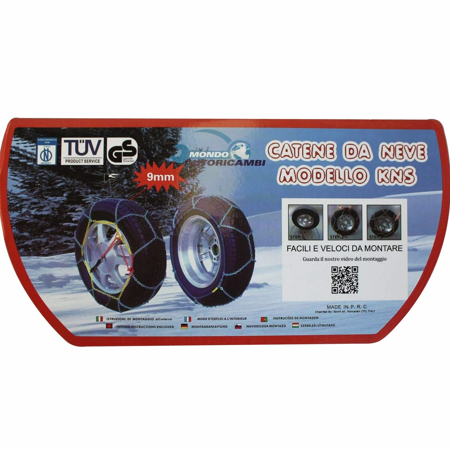 Catene da Neve OMOLOGATE 205 55 16 V5117 205/55-16 9mm R16
