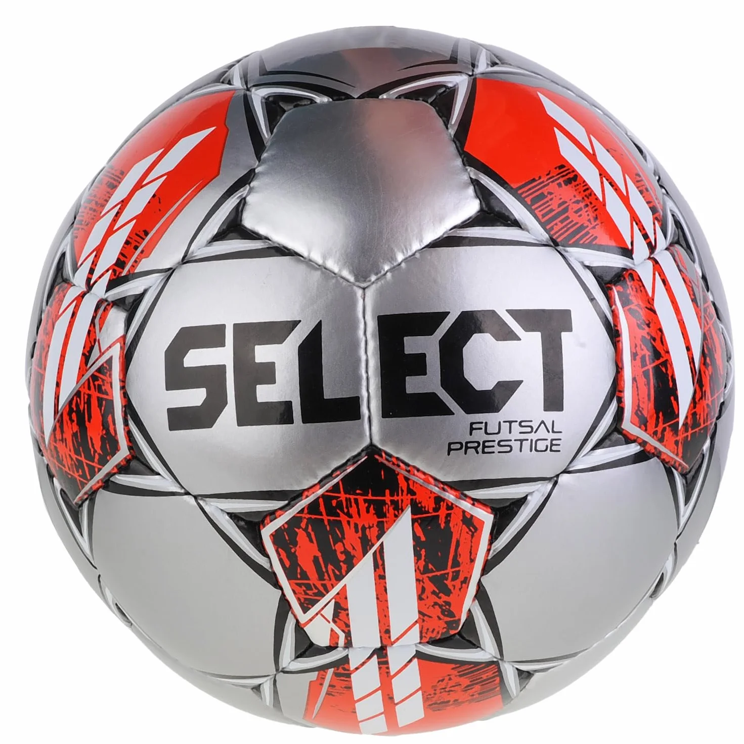 Select Futsal Prestige Ball Futsal Prestige Silver - Palla da calcio, unisex, colore: Argento/Nero/Rosso