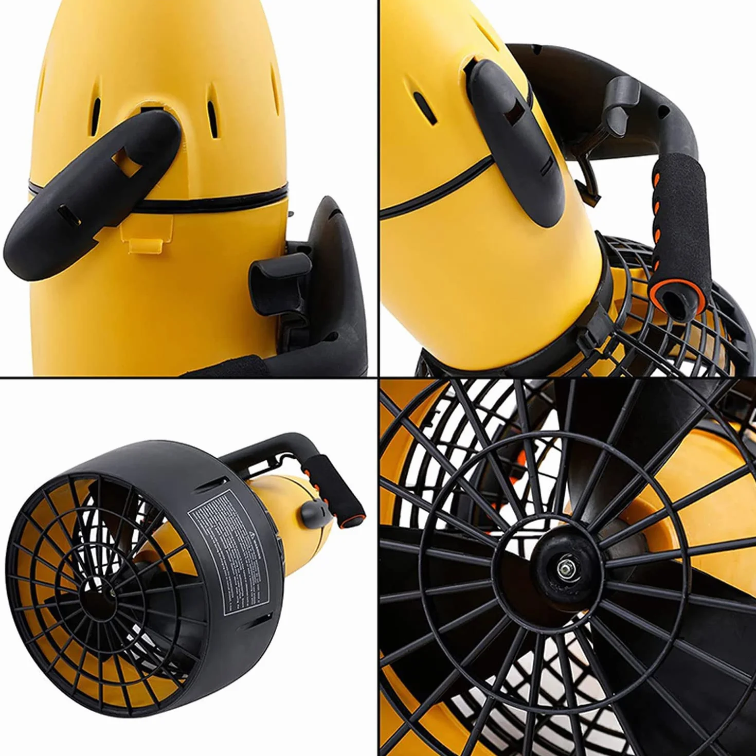 Scooter subacqueo elettrico 300 W doppia velocità impermeabile 6 km/h con supporto action camera