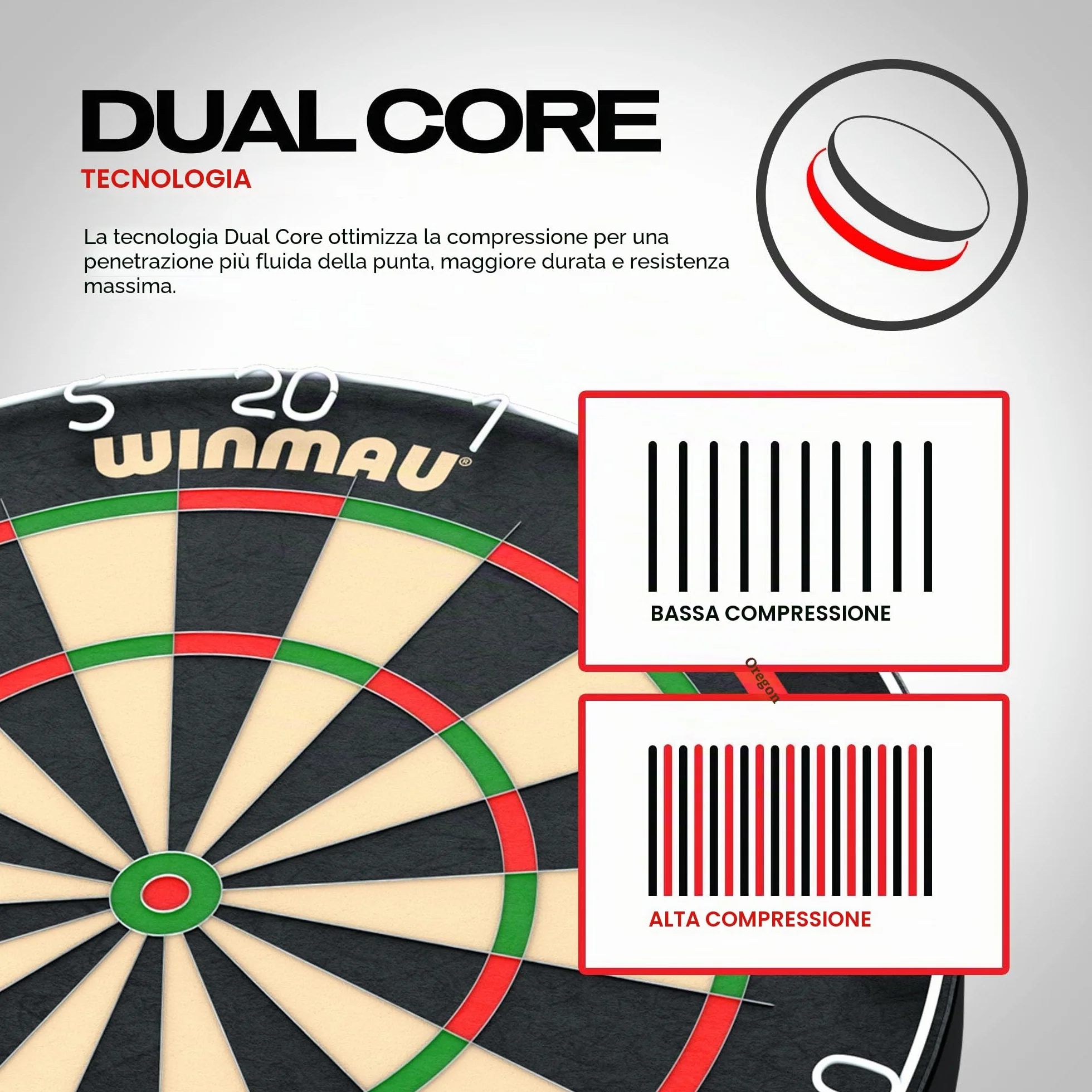 WINMAU Blade 6 Dual Core Dartboard Professional Steel Tip Official Tournament PDC