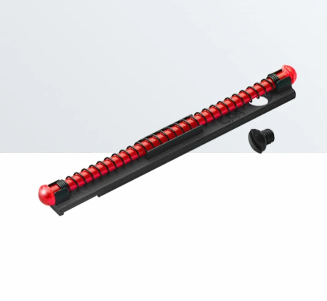 Mirino universale LPA SIGHTS in alluminio SUPER BIG DOT con fibra ottica rossa MF40-Rosso