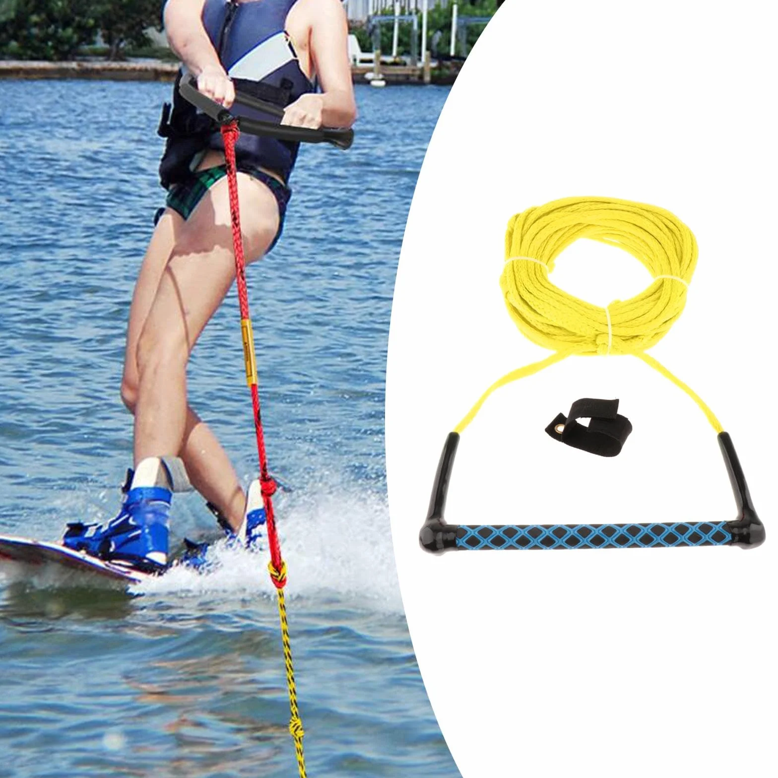 Cavo Traino per Wakeboard Nautico Design Ergonomico Leggero PP Resistente