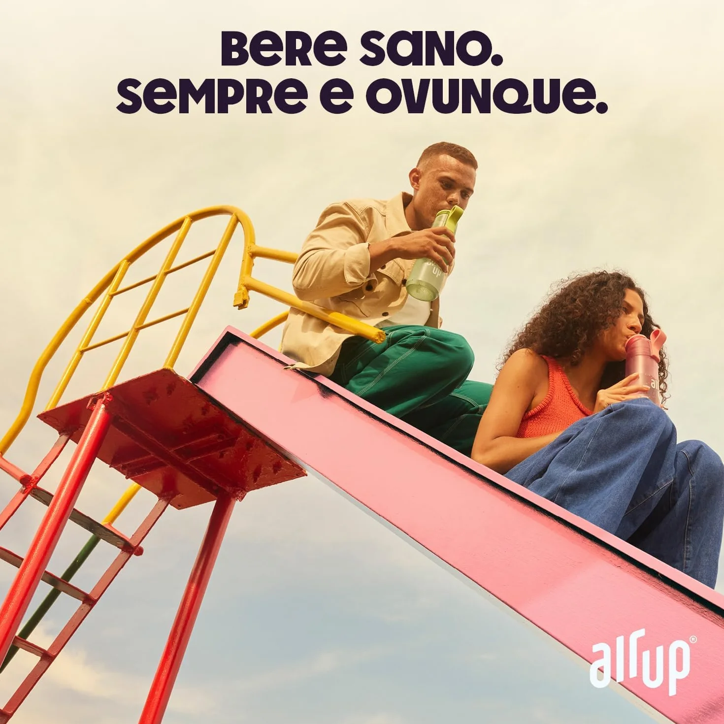 AIR UP Borraccia Twist Pro Starter Pack 5 Gusti 600ml Lavastoviglie Senza BPA Lavender