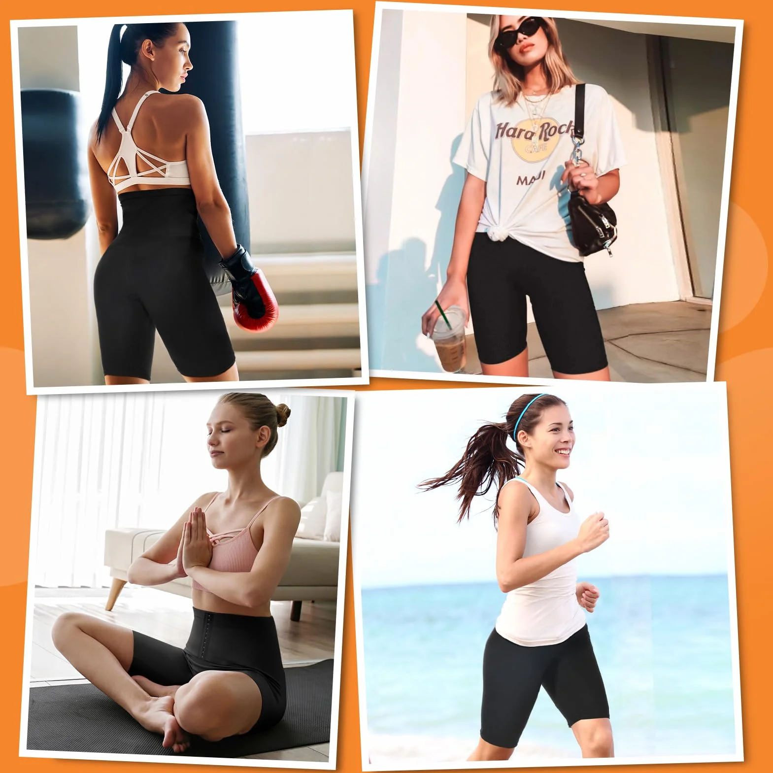 Kiiwah Pantaloni Dimagranti Donna Sauna Vita Alta Leggins Sportivi Tuta Per Sudare Snellenti Yoga Corsa