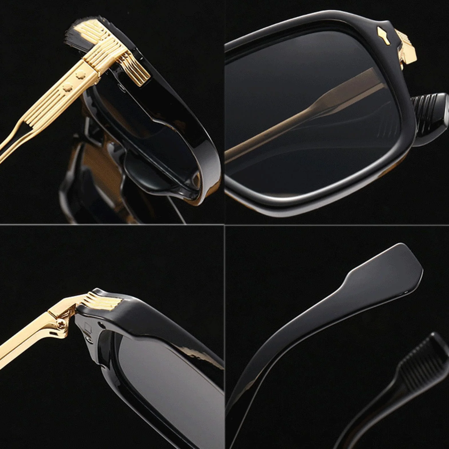 Okulary przeciwsłoneczne UV400 retro podwójny mostek unisex