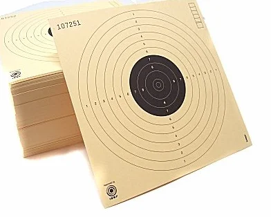 Bersaglio Kruger cartone cm 17x17 numerato aria compressa