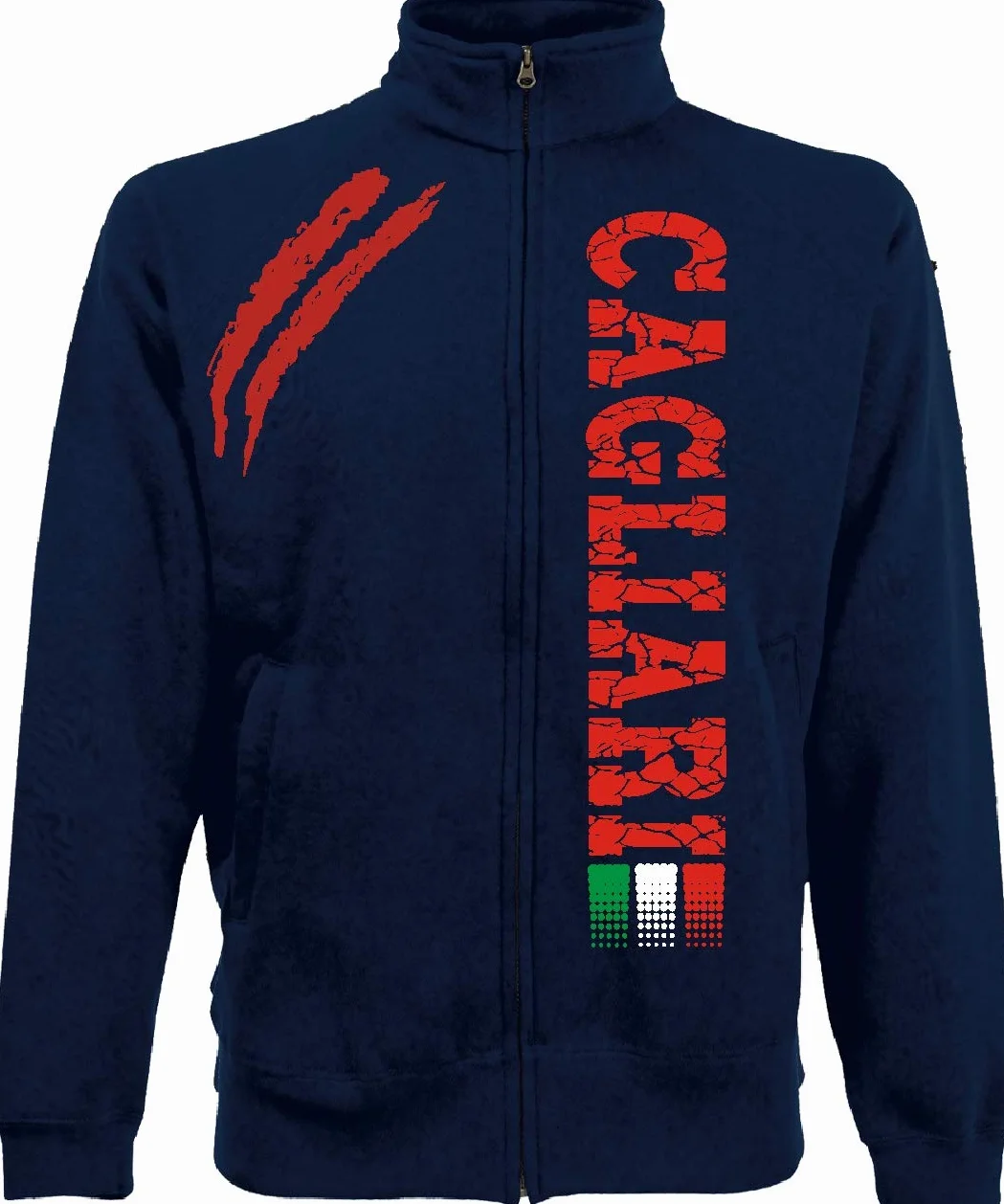 Giacchino Cagliari Tifosi Ultras Calcio Sport dalla S alla XXL e 4 Colori Disponibili