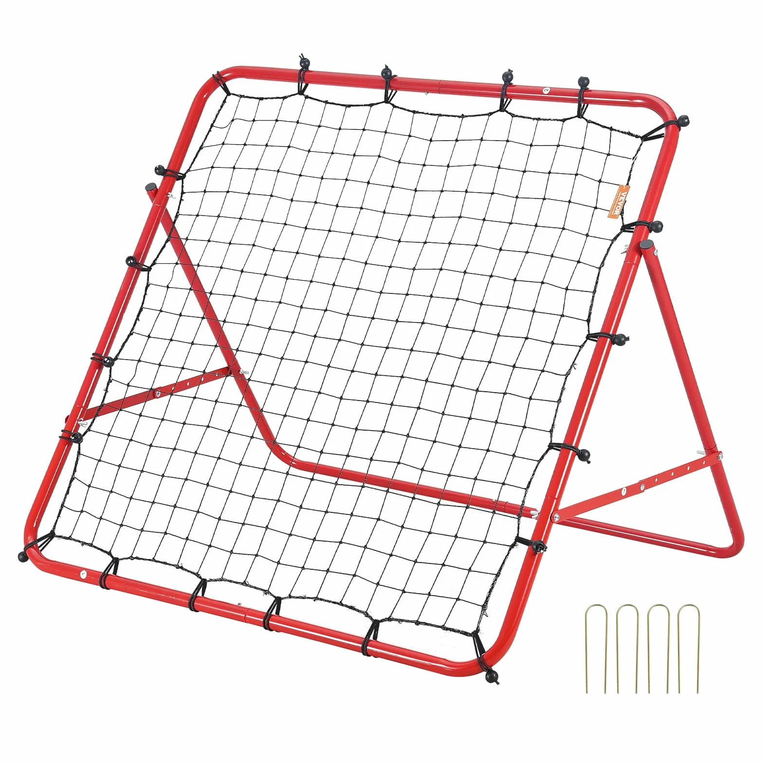 VEVOR Rete da Calcio Rimbalzo Pop Up 1x1m Portatile Pieghevole per Allenamento Giardino