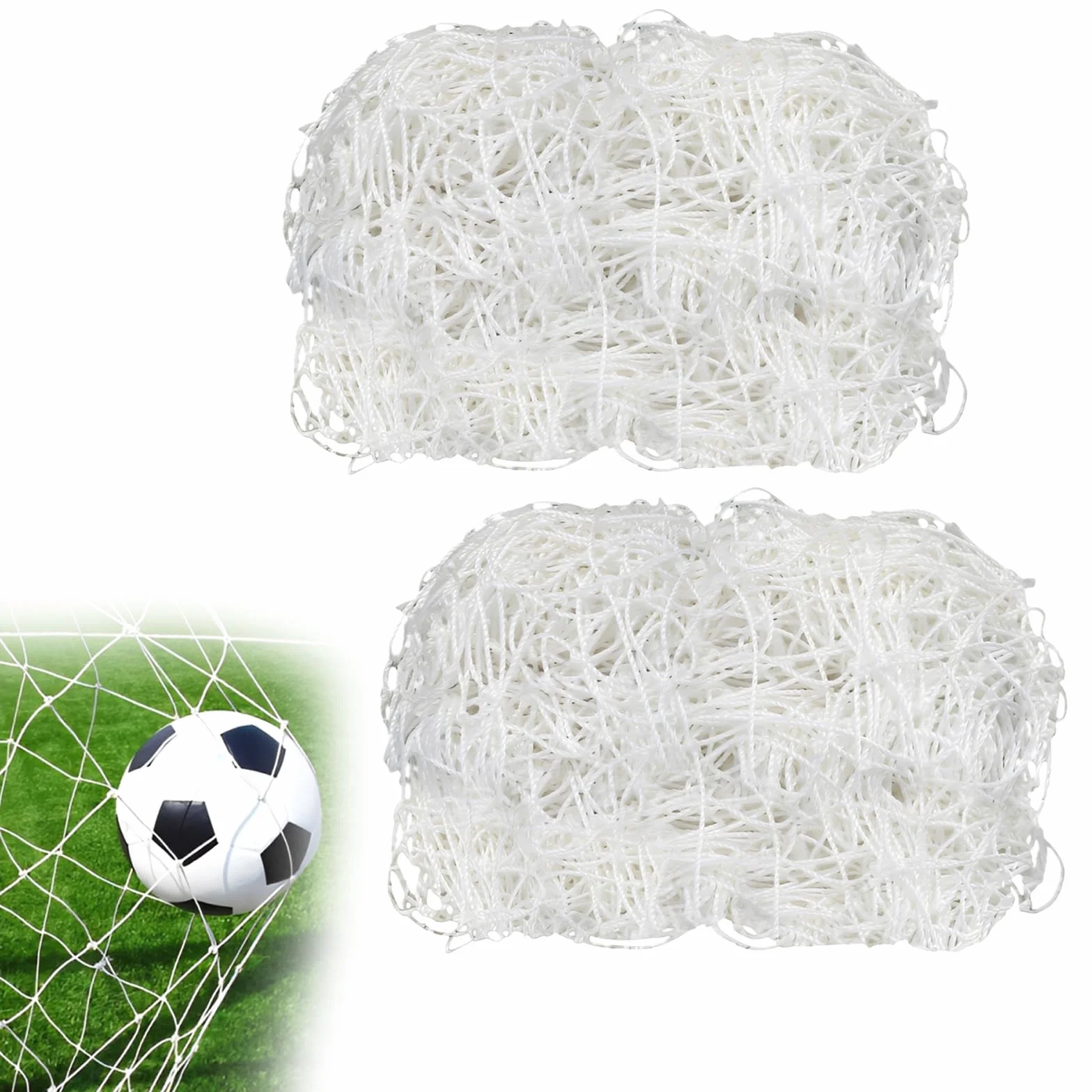 Rete per Porte Da Calcio 3x2 Metri, Reti Di Ricambio per Allenamento Partita Di Sport