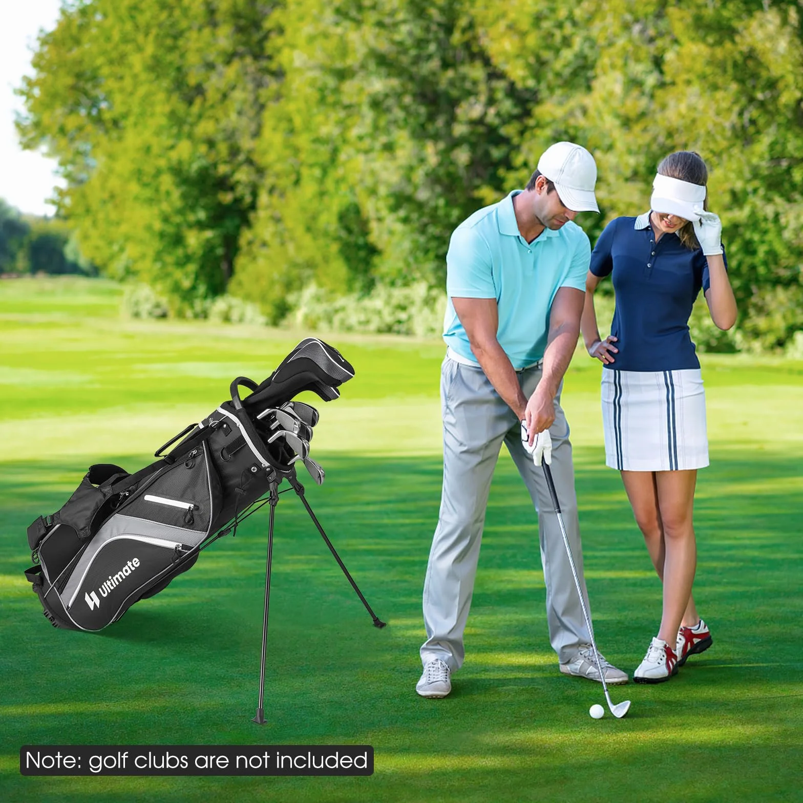 LIFEZEAL Borsa da golf 14 scomparti leggera con doppie bretelle 6 tasche antipioggia