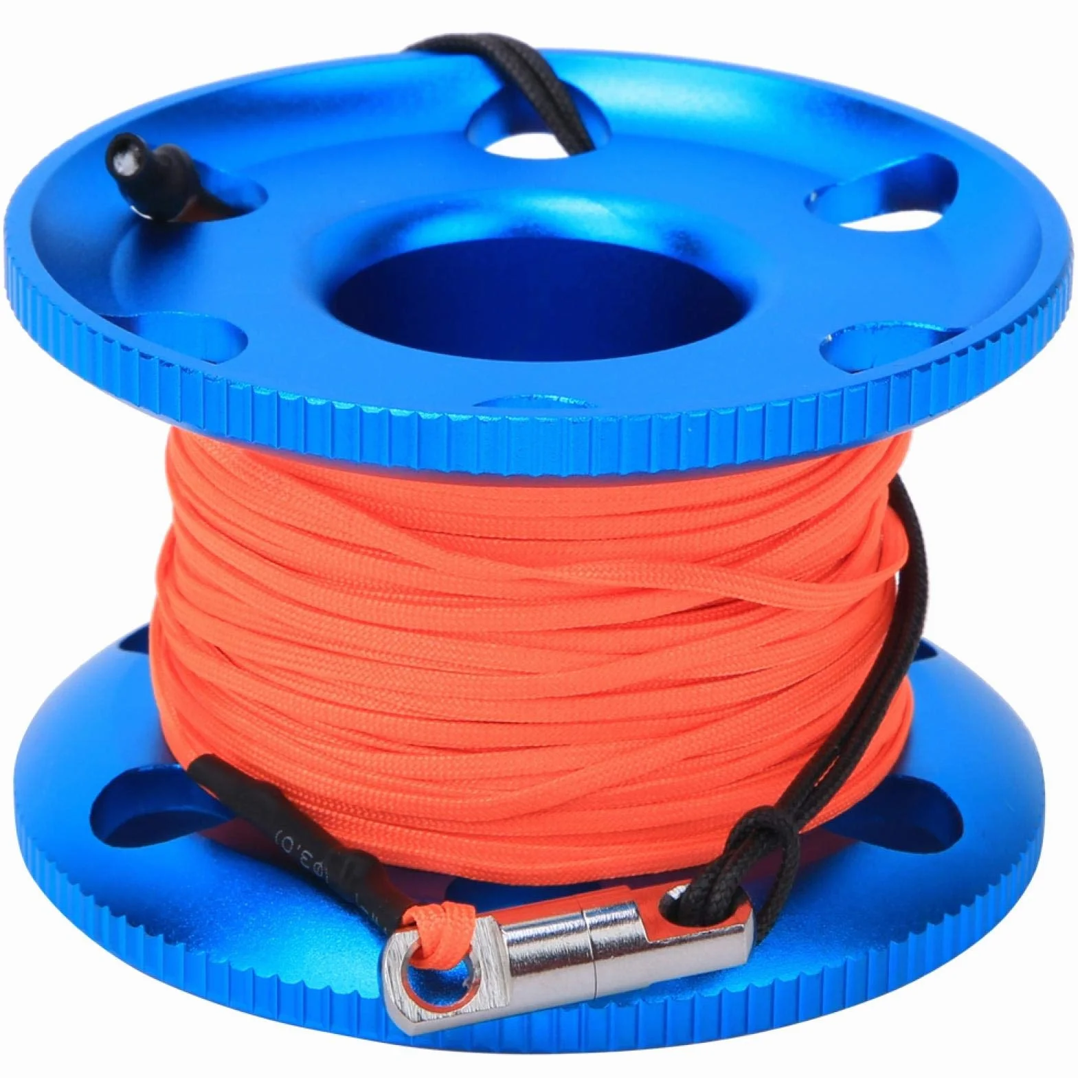 Bobina da immersione in acciaio inox arancione fluo 50 m per snorkeling subacqueo