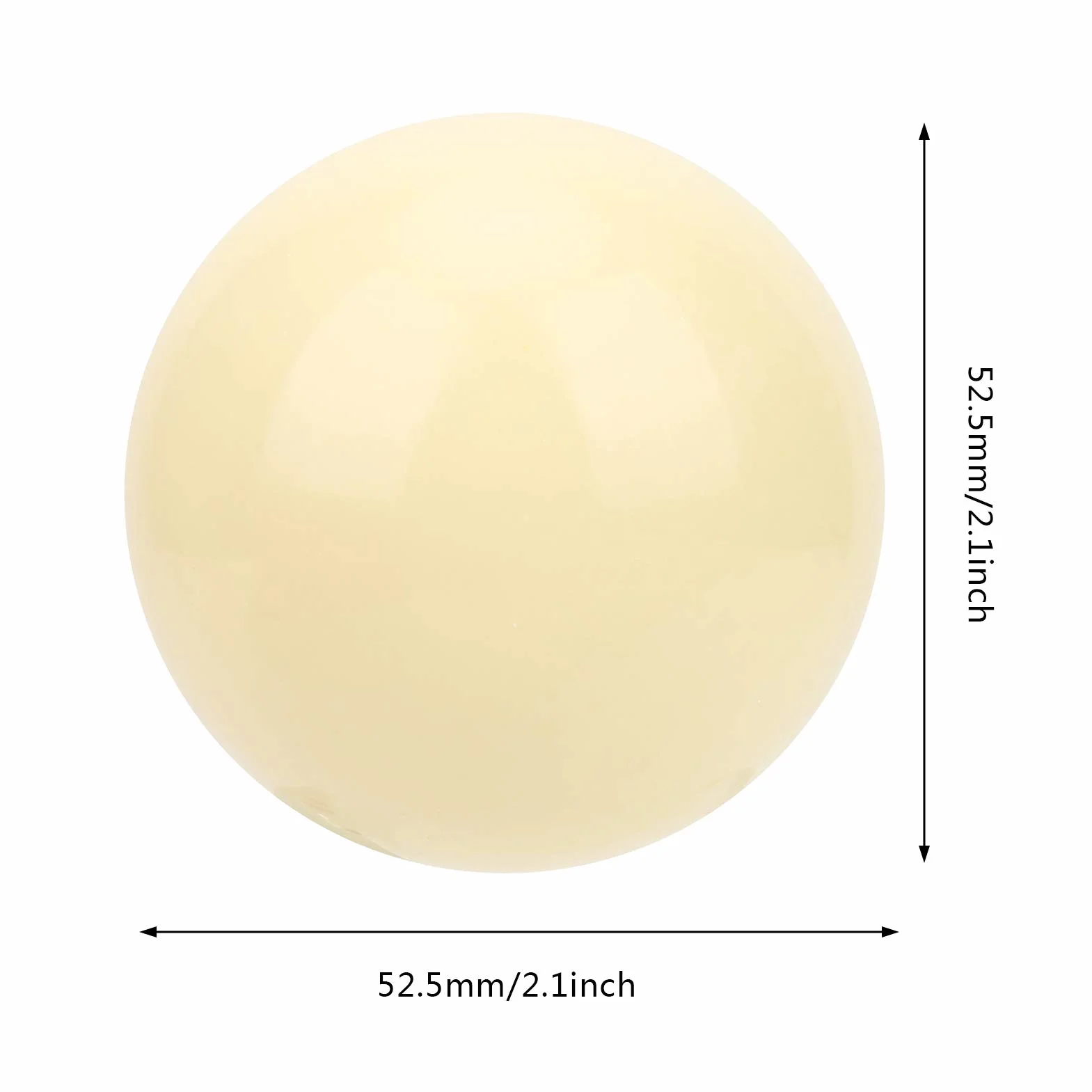 Palline da Biliardo 22 Pezzi 52.2mm Resina Polvere di Calce