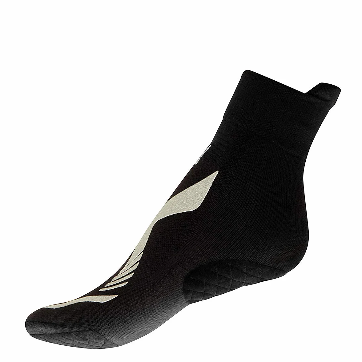 R-EVENGE CALZA TECNICA POOL 1 FINGER ATTIVITÀ IN PISCINA E SU SUPERFICI BAGNATE, ANTISCIVOLO, ANTIBATTERICA, IDEALE PER NUOTO ACQUAGYM, HYDROBIKE, (M 38-41, NERO/SILVER)