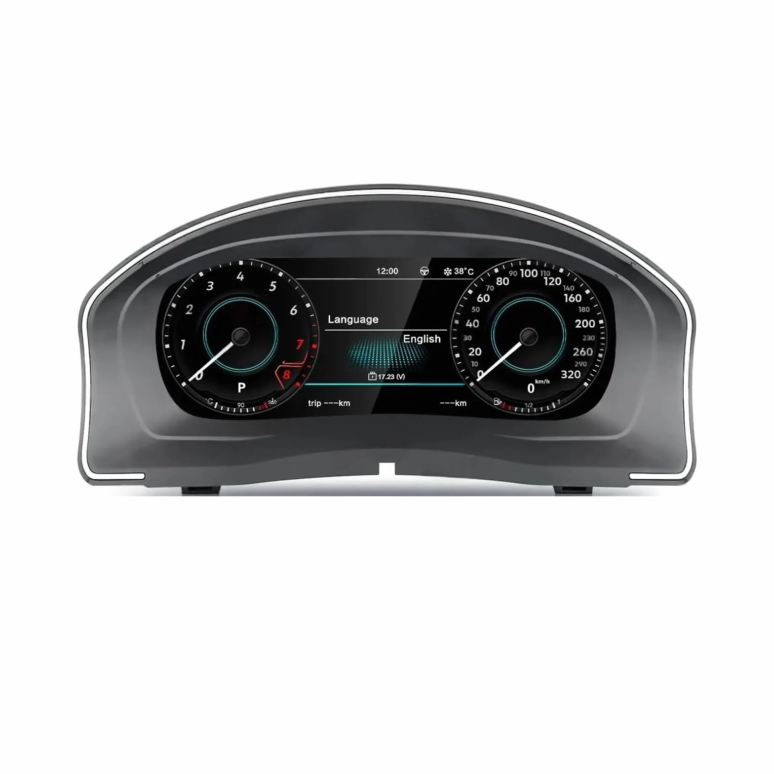 Cruscotto LCD da 10,25 pollici compatibile con VW Volkswagen Golf 5 2006 Car Digital Cluster Tachimetro automatico Monitor cabina di pilotaggio virtuale Nuovo aggiornamento