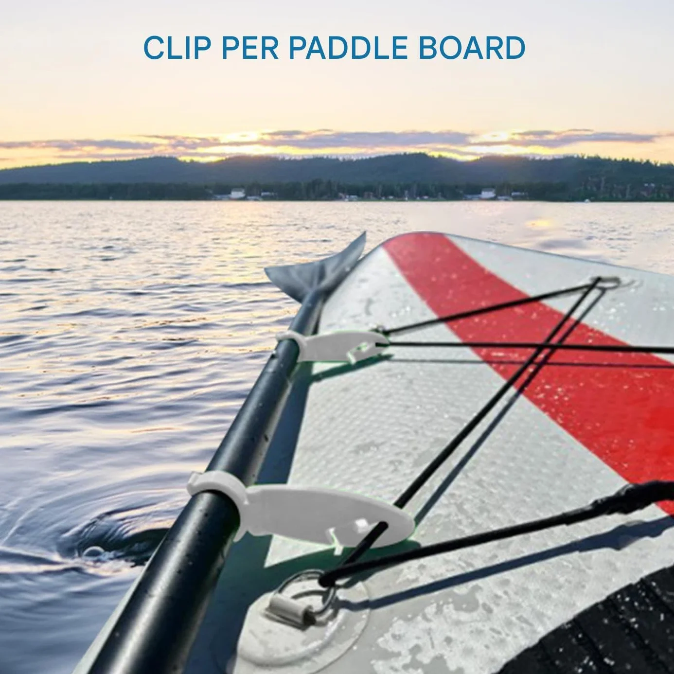 Clip Di Fissaggio Per Tavola Da Paddle, 2 Morsetti Di Fissaggio, Ganci Regolabili, Attrezzatura Sportiva Acquatica