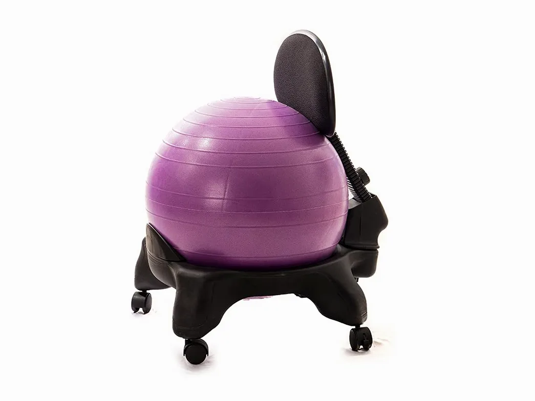 Kikka Active Chair Plus Sedia ergonomica con palla gonfiabile, viola