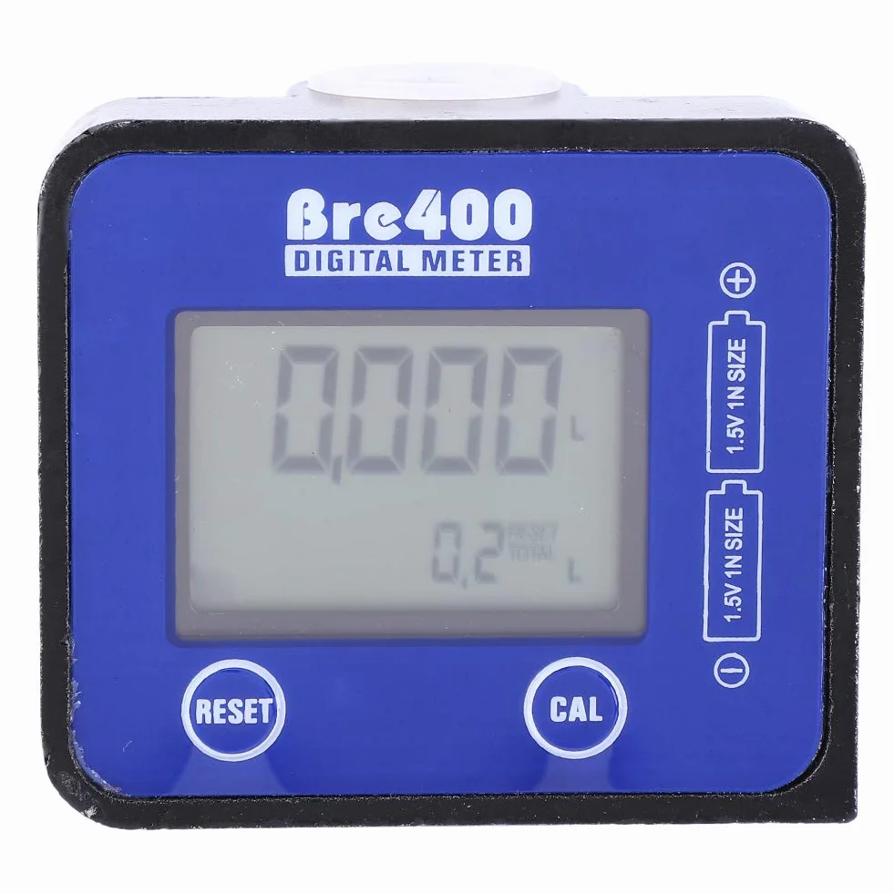 Misuratore di Portata dell'Acqua, Misuratore di Portata 1/2" Misuratore di Portata Dell'olio Contametro Display LCD 1% di Alta Precisione per Benzina Blu