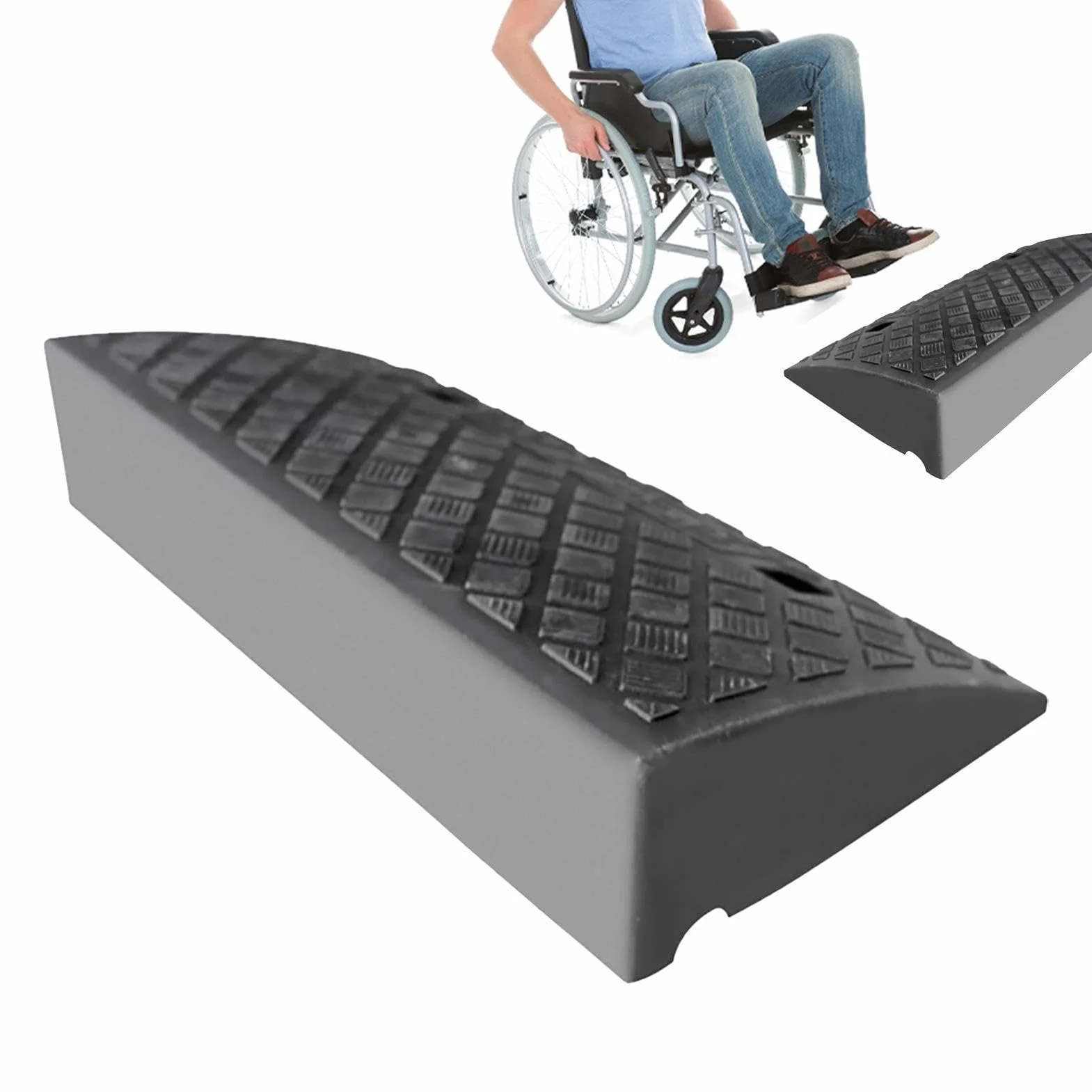 EXBERT Rampe portatili per gradini | Rampe di bordo robuste facili da trasportare Rampa robusta | sportivi motorizzati per moto, biciclette, auto, rimorchi, sedie a rotelle