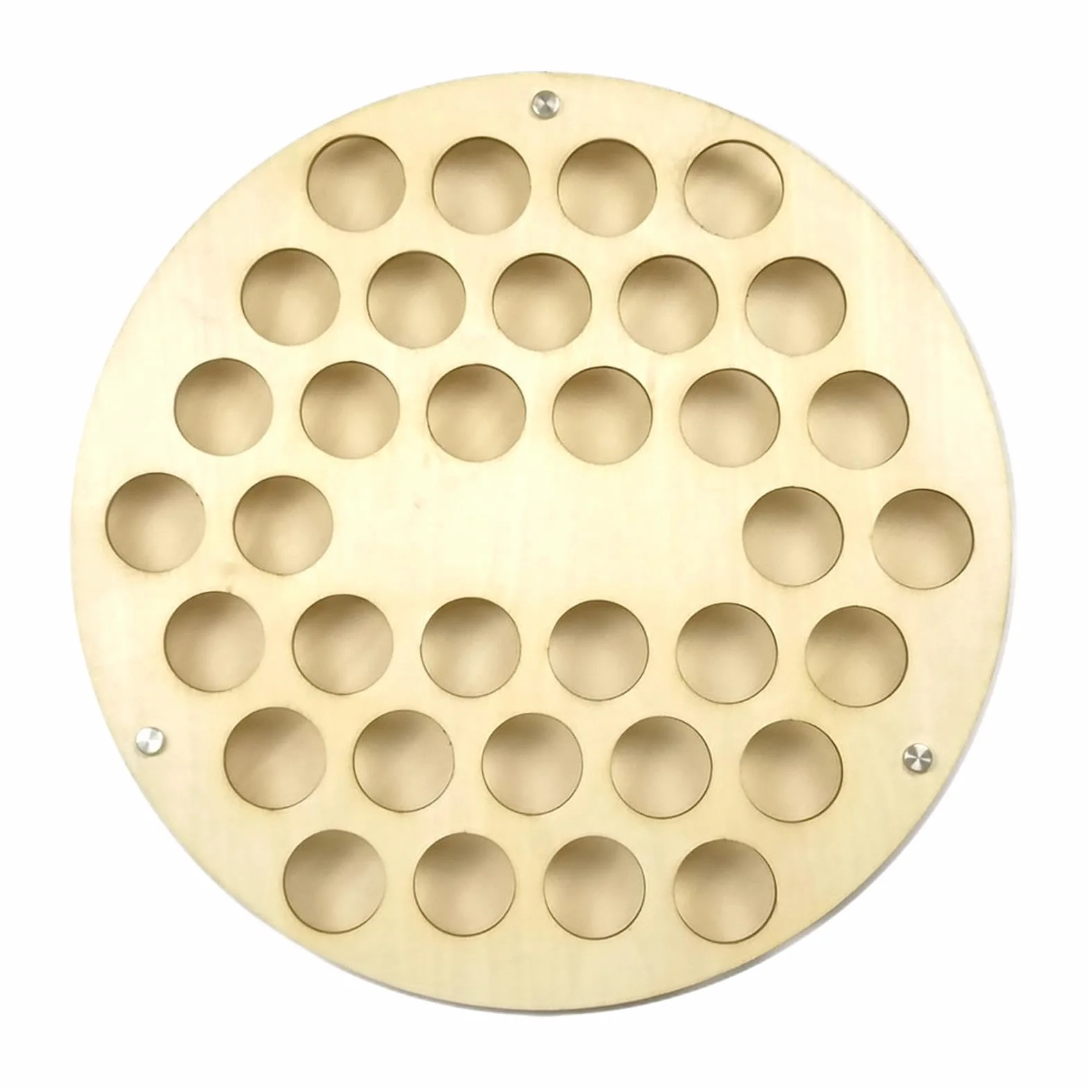 Mensola per Palline da Golf a Parete 34 Fori - Espositore in Legno per Collezione, Bar, Ufficio