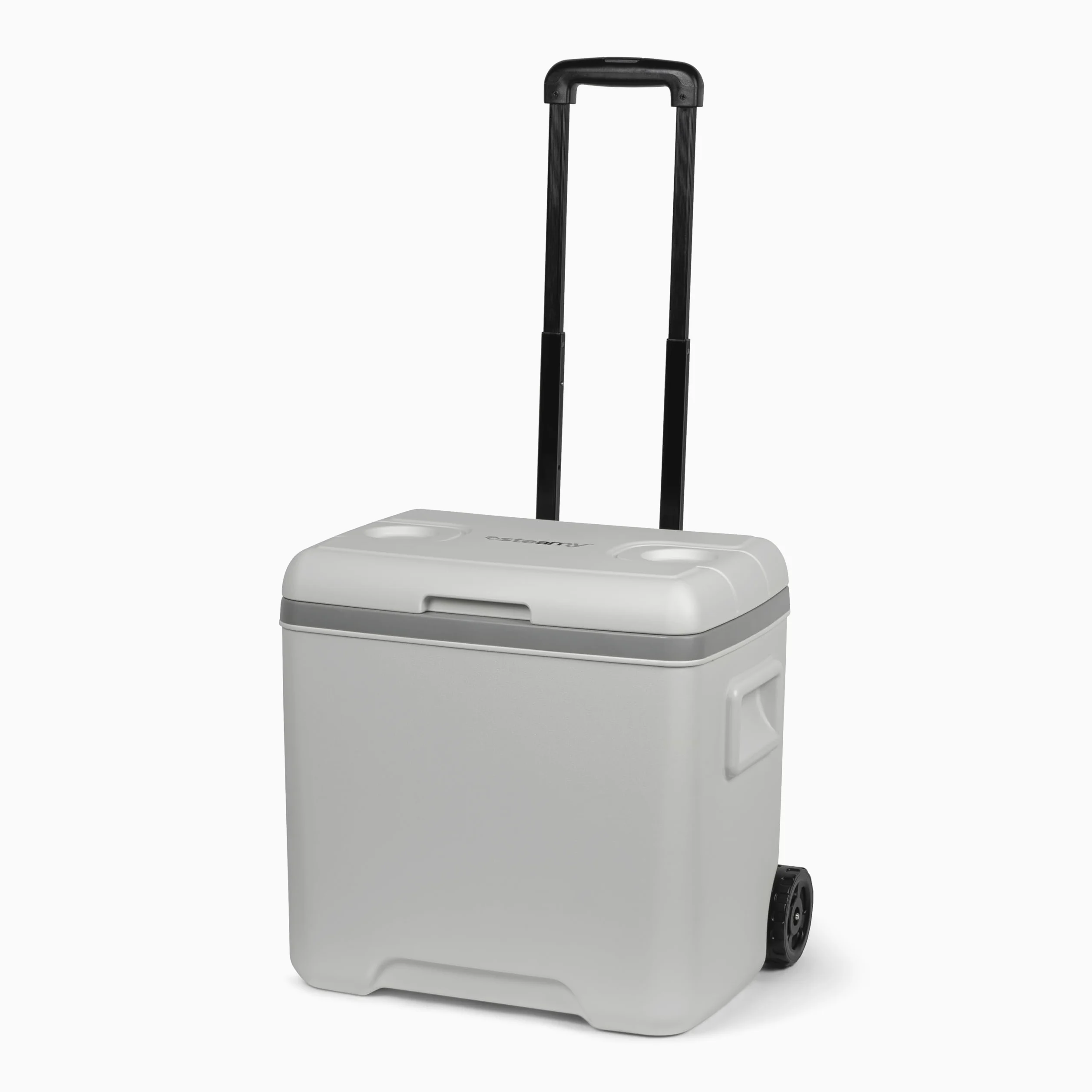 Steamy Marine 30, Frigoriferi portatile passivo con ruote, 30 Litri, Bianco