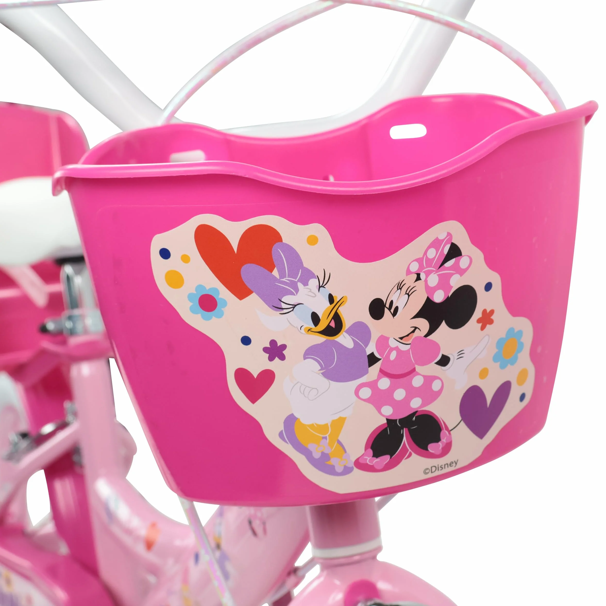 Denver Bike Bicicletta Bambina 14 Pollici Minnie, 3-5 Anni, Telaio Acciaio, Ruote Gonfiabili
