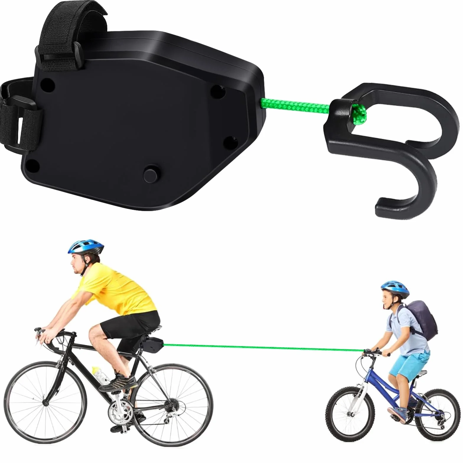 FIVAVA Cavo di Traino per Bici per Bambini 2.5M, Estraibile, 500 libbre, MTB