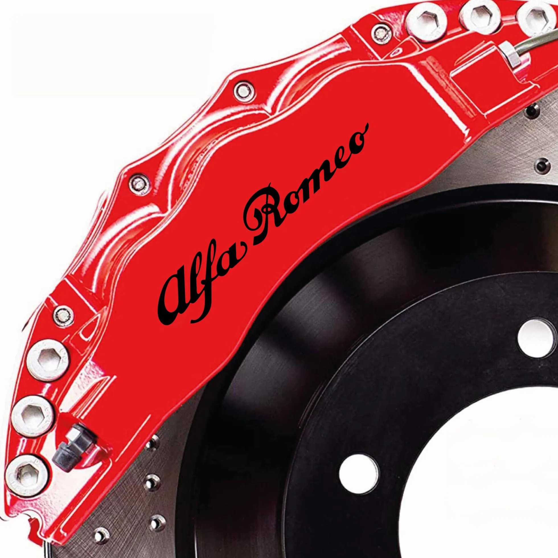 Adesivi compatibili con Alfa Romeo per pinze freno giulietta giulia mito stelvio 159 156 (NERO)