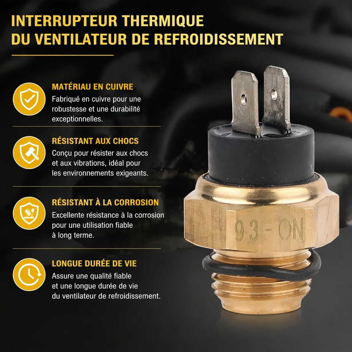 Sensore Termico Ventola di Raffreddamento Interruttore Termico Radiatore in Rame 2FM-039-067 per BJ250 BJ300GS