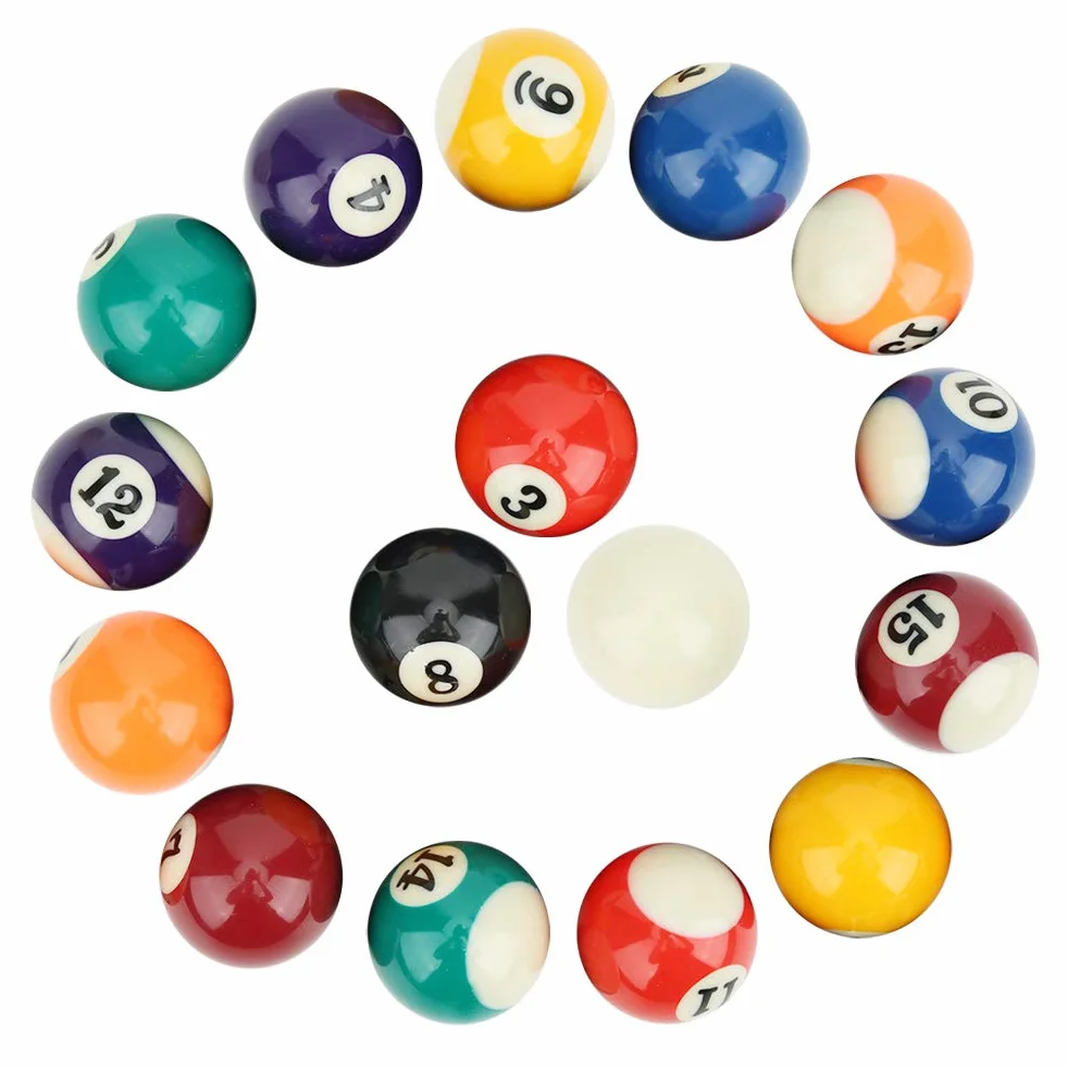 MAGT Palla da Biliardo in Resina, 16PCS 38 mm Mini Set Biliardo Americano