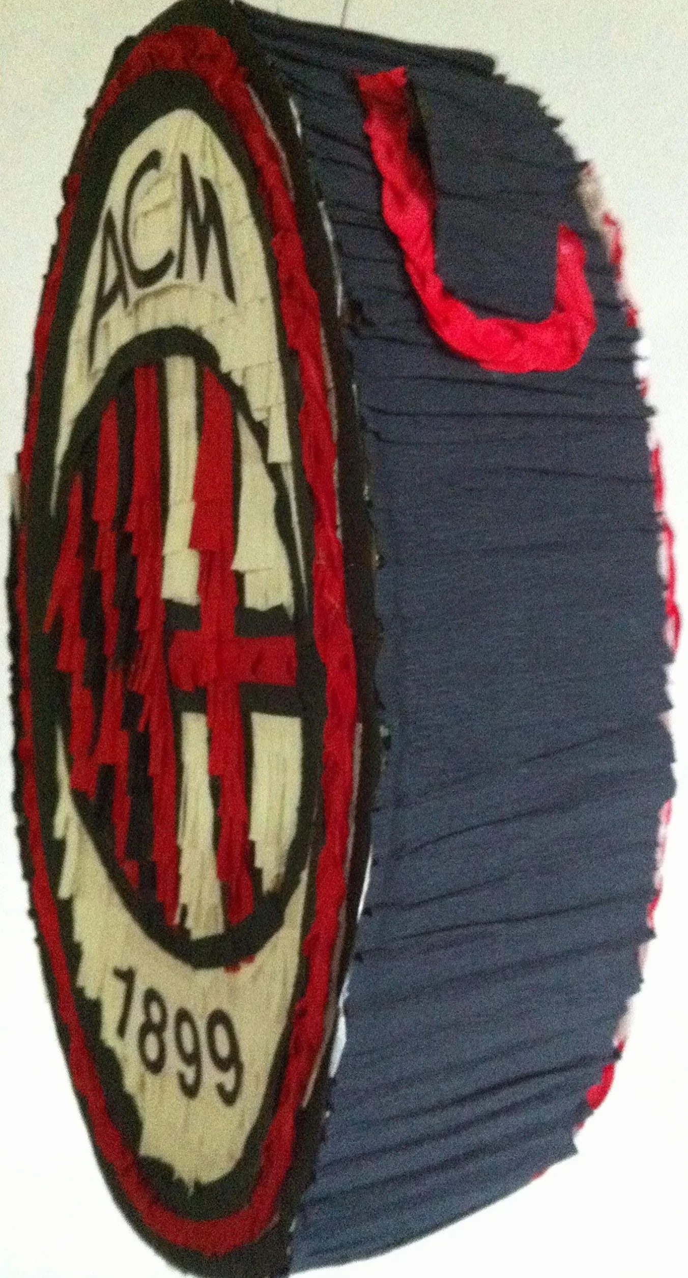 Pignatta Milan 50x40x10 cm per Feste Compleanno Bambini Tifosi