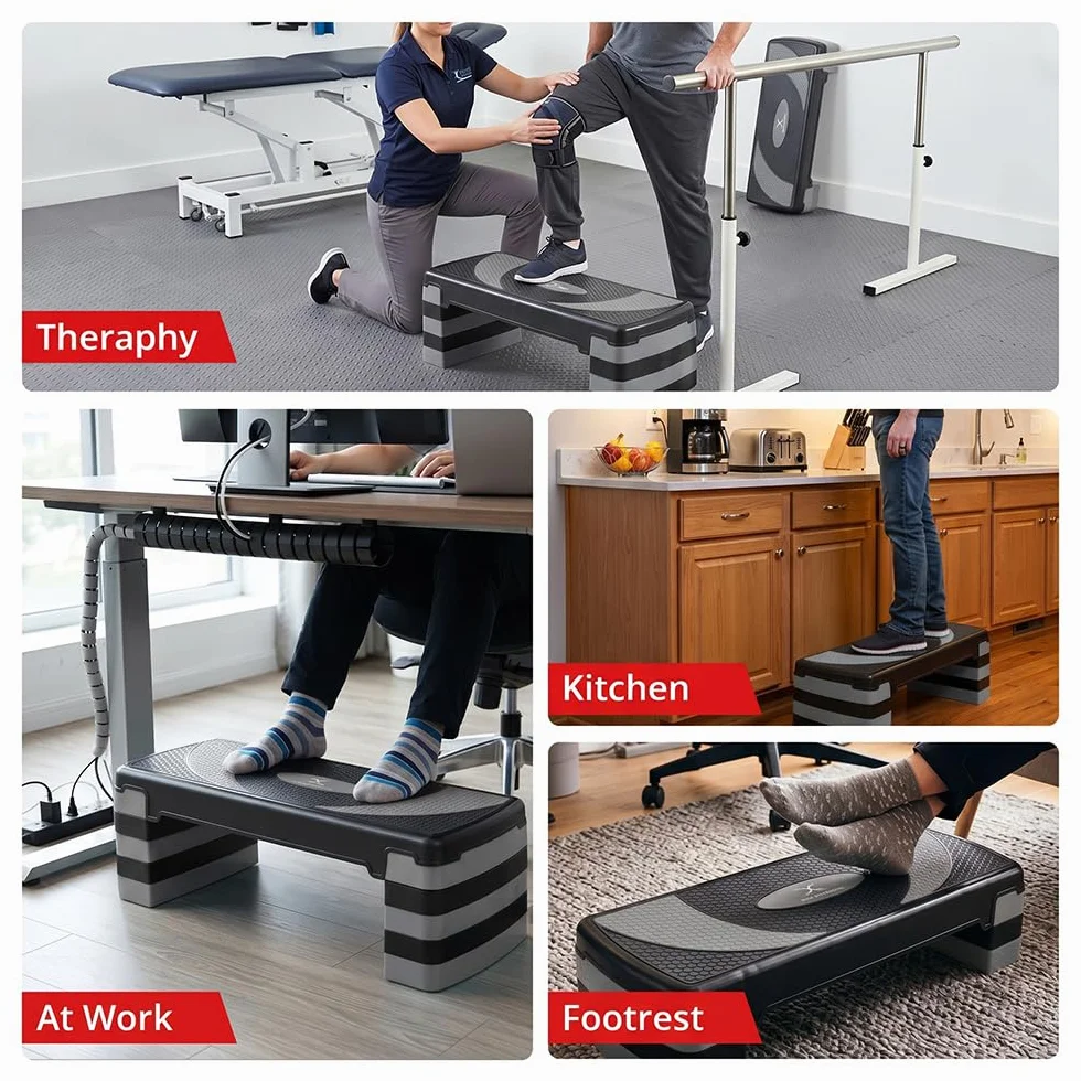 Passi aerobici multi-livello regolabili 2-5 livelli per palestra cardio pilates