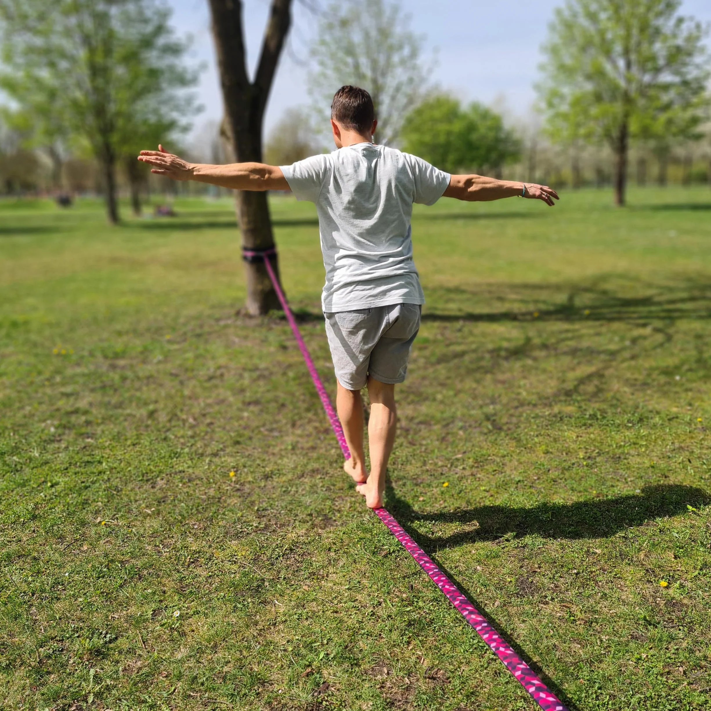 Slackline 15 m 25 m 35 m 5 cm Cubi Fantasia Borsa Protezione Albero Cricchetto