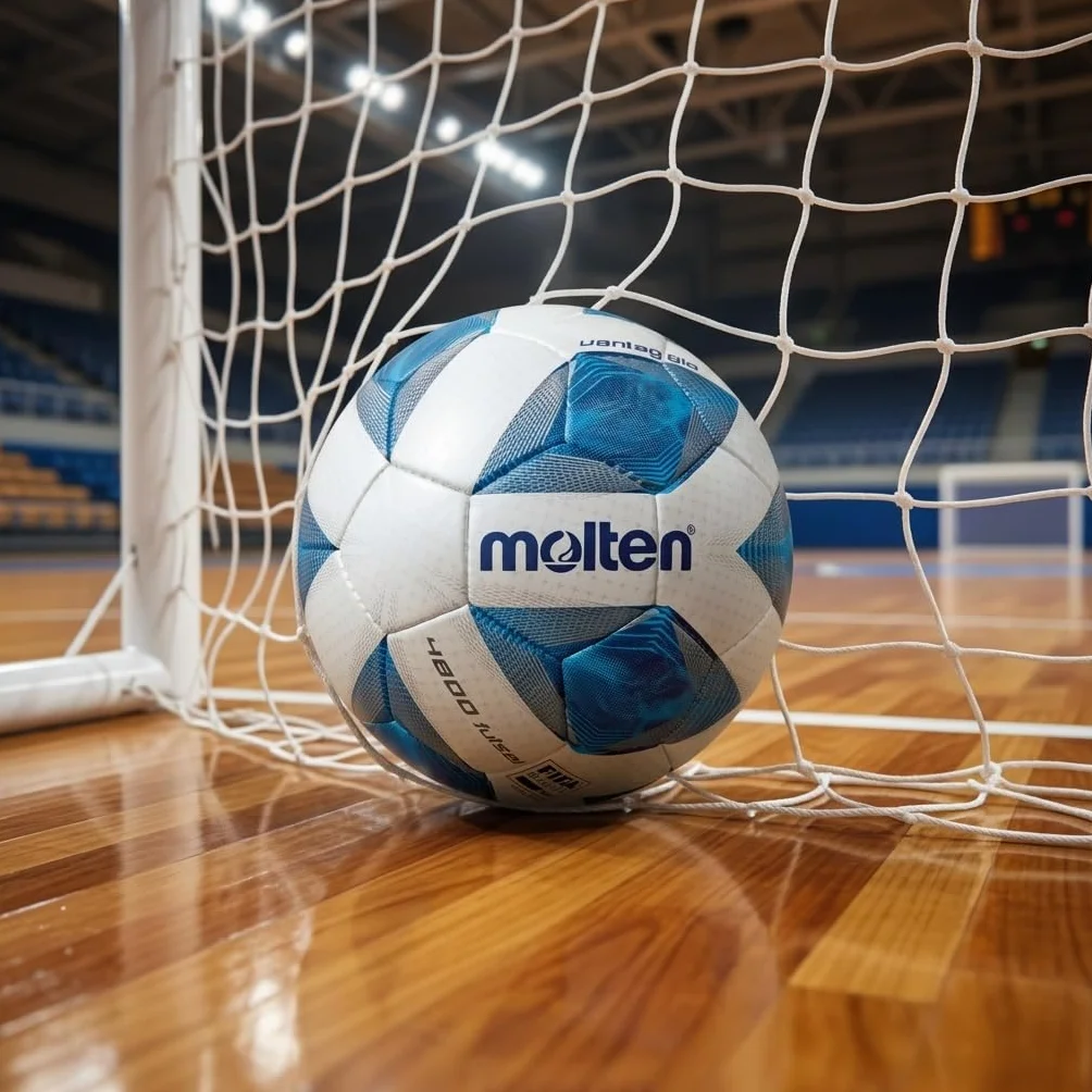 Molten F9A4800 Palloni da Futsal White/Blue/Silver 4