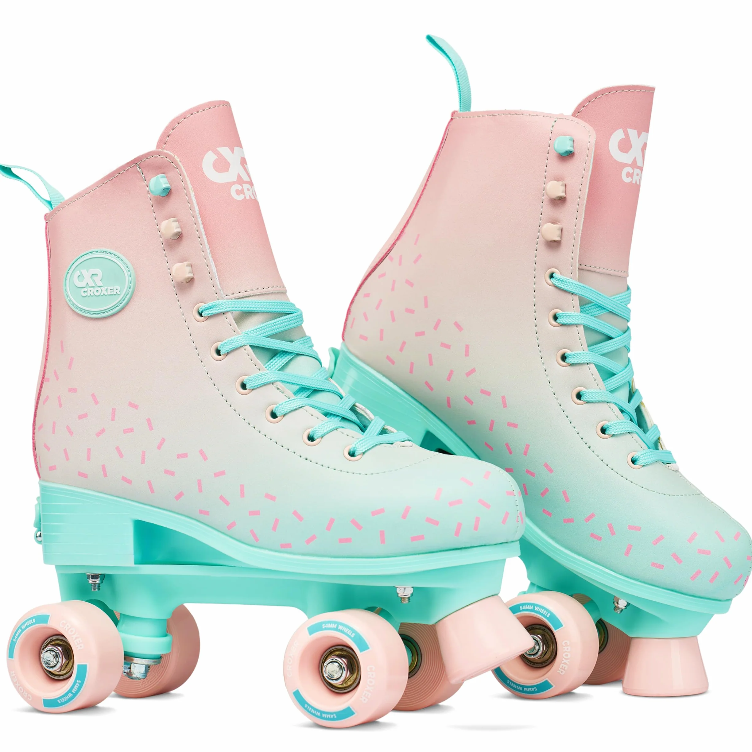 Pattini a rotelle per bambini retro anni '70 ABEC-7 ruote in gomma