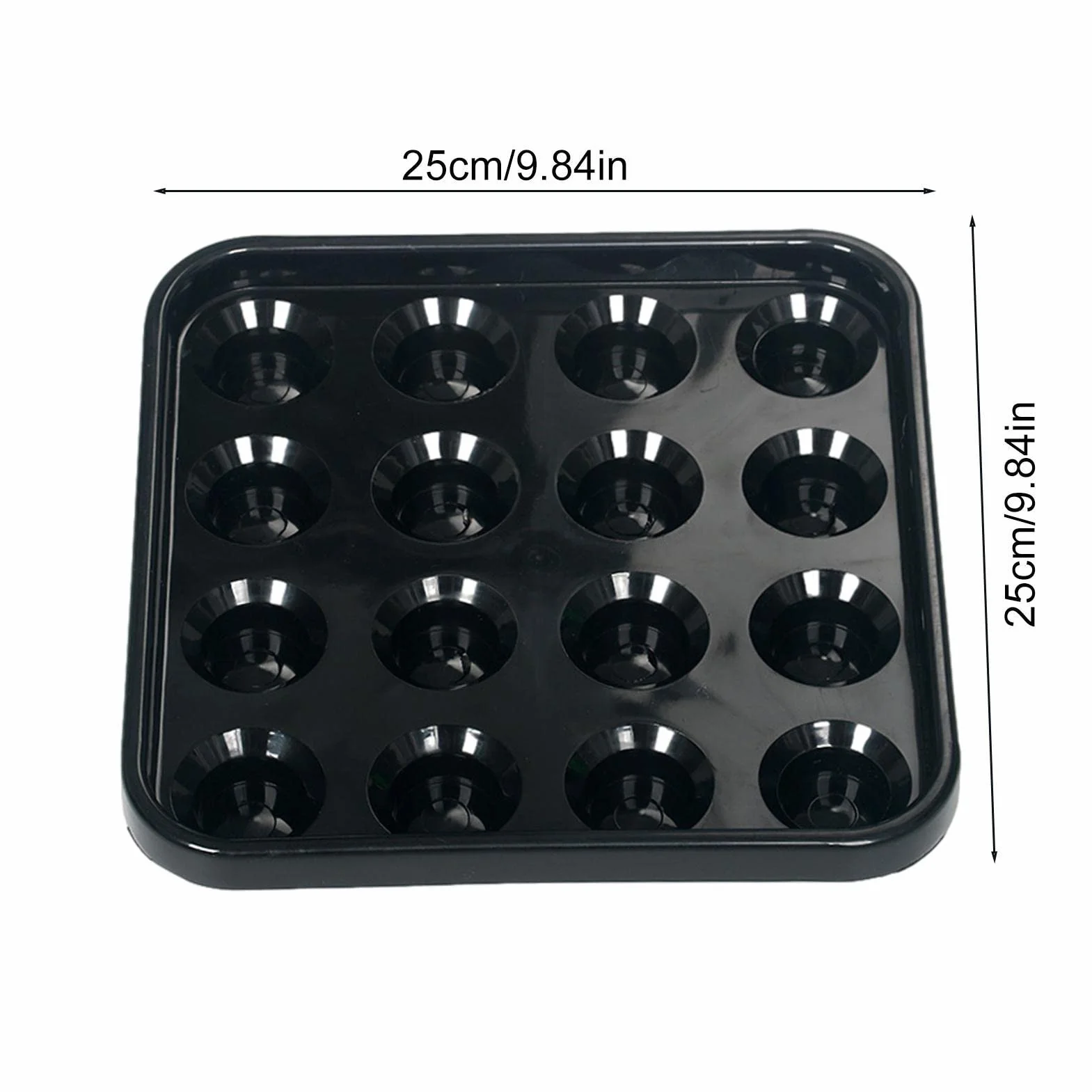 Espositore Porta Palle da Biliardo in ABS Resistente, Contenitore per 16 Palle
